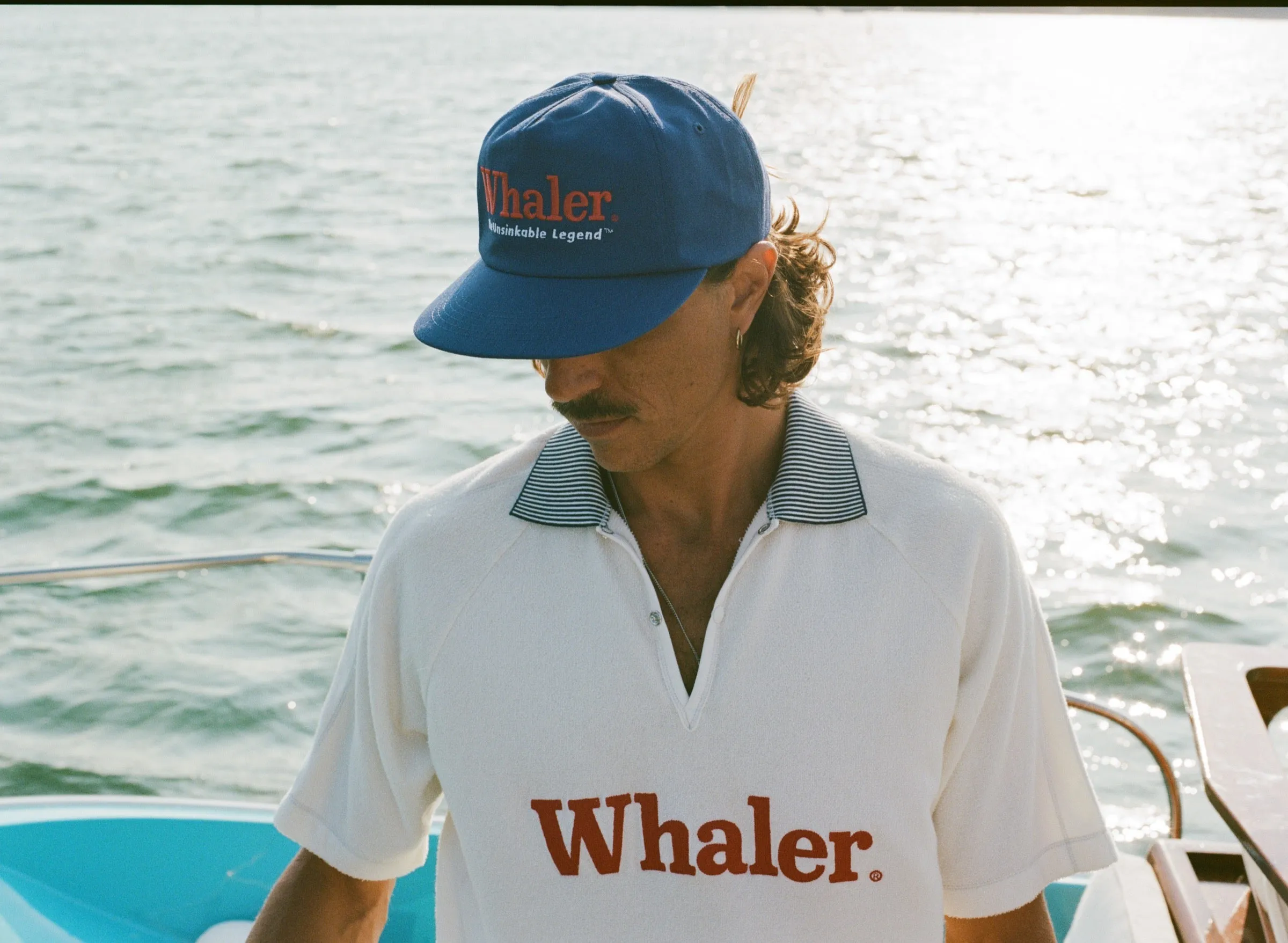 'Boston Whaler: Unsinkable Legend' 5-Panel Souvenir Cap (Blue) sold by Tombolo product image thumbnail 2