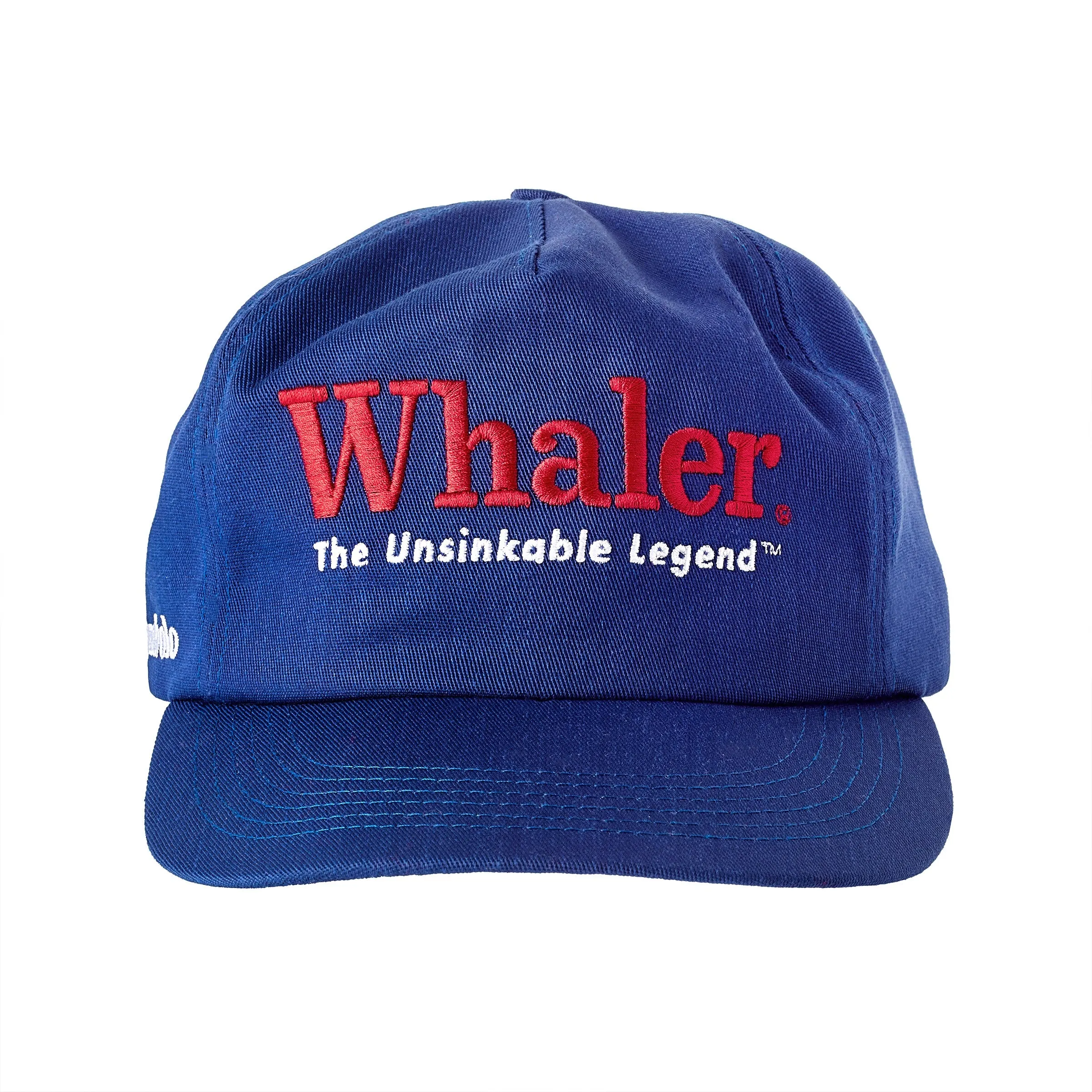'Boston Whaler: Unsinkable Legend' 5-Panel Souvenir Cap (Blue) sold by Tombolo