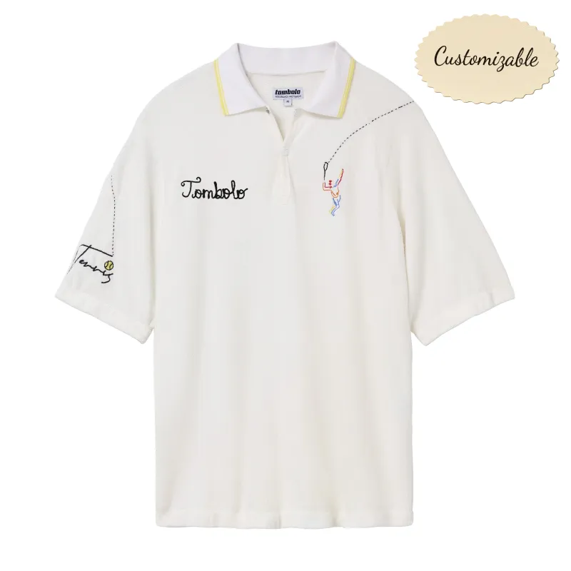 Customizable Raglan Terry Polo (Tennis) sold by Tombolo