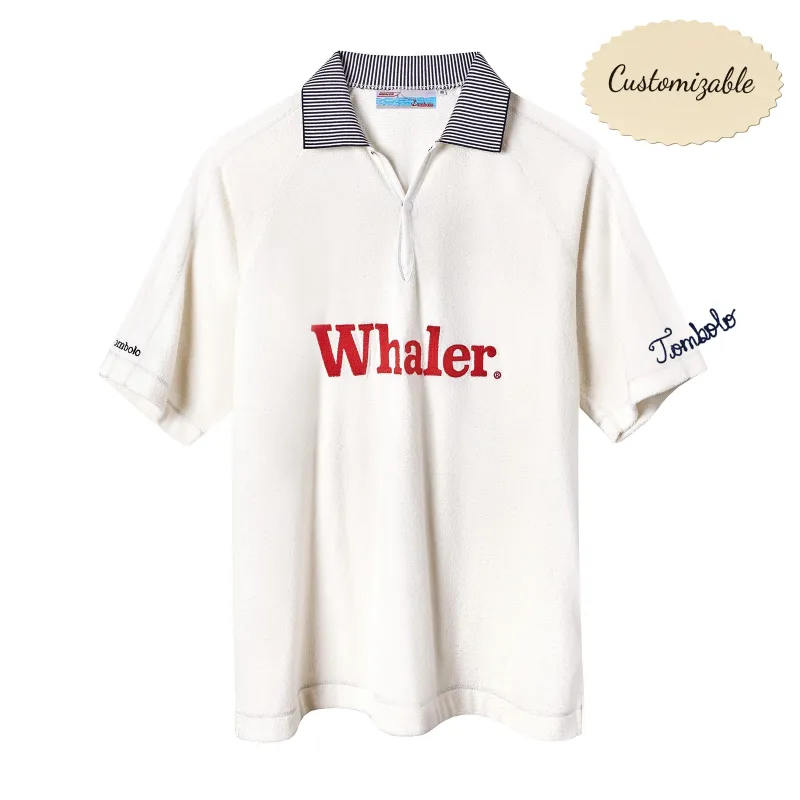 Customizable 'Boston Whaler' Raglan Terry Polo sold by Tombolo