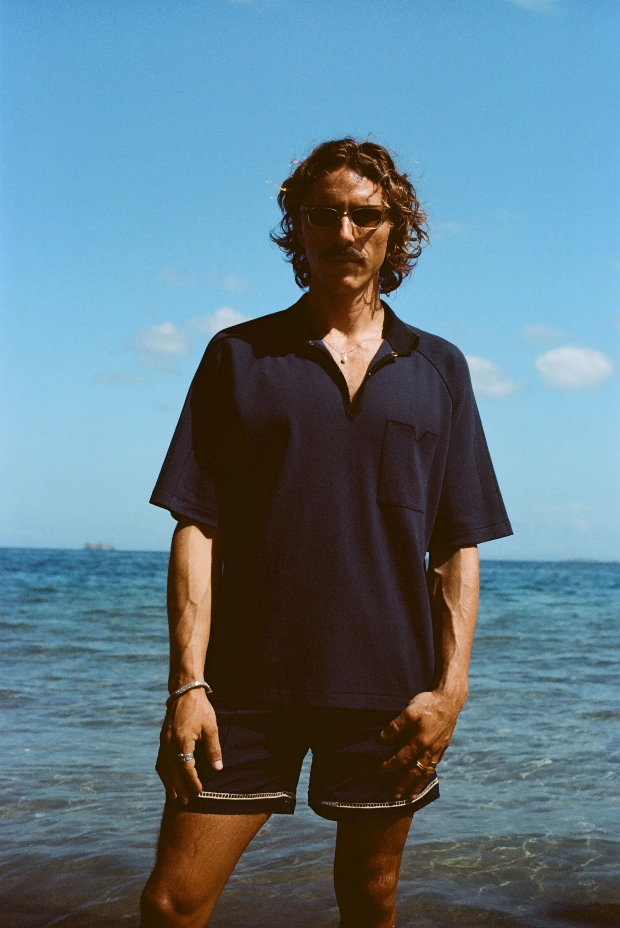 Raglan Mesh Polo (Navy) sold by Tombolo product image thumbnail 5