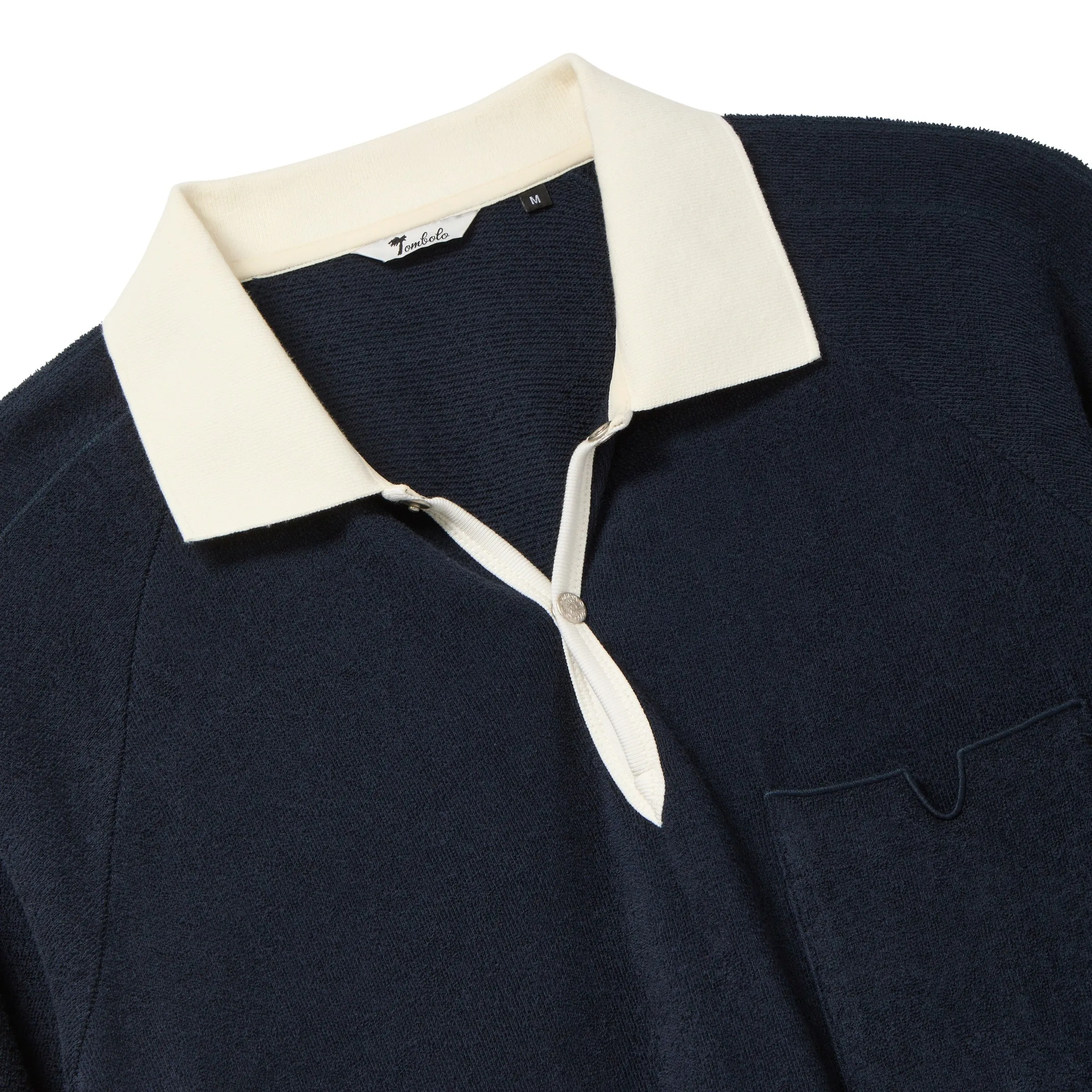 Raglan Terry Polo (Navy) sold by Tombolo product image thumbnail 2