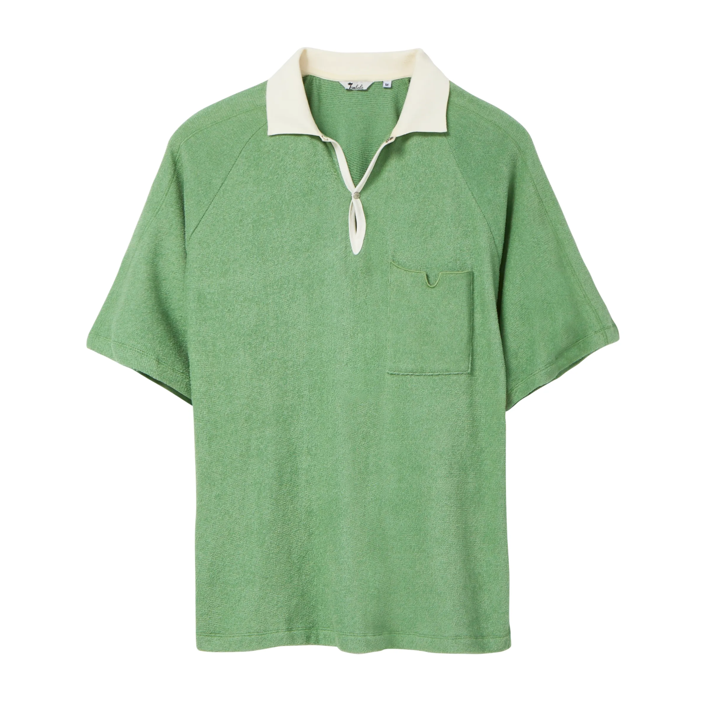 Raglan Terry Polo (Green) sold by Tombolo