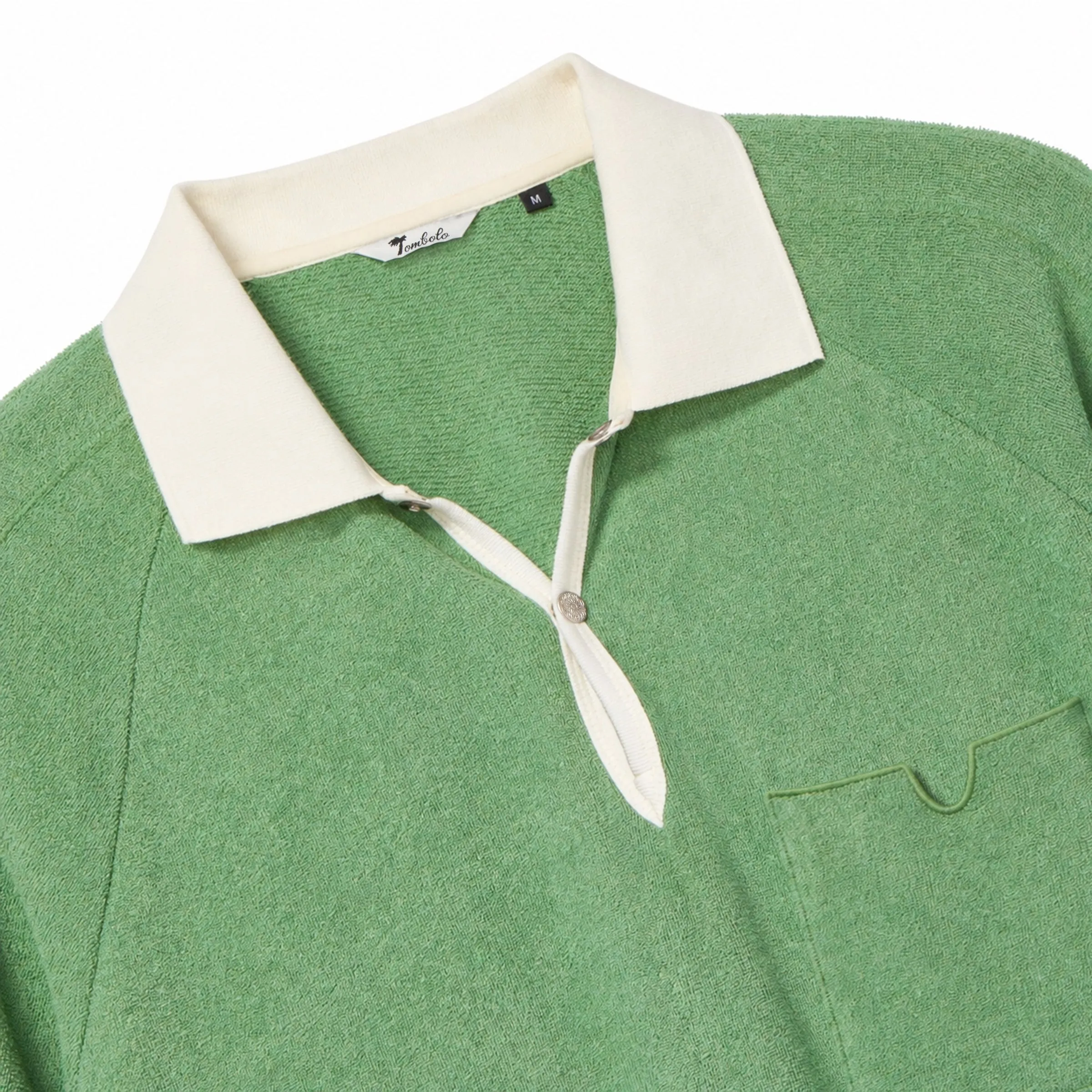 Raglan Terry Polo (Green) sold by Tombolo product image thumbnail 2