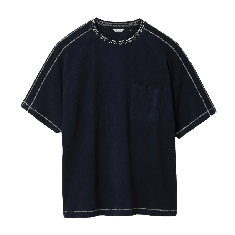 Raglan Terry Tee (Navy) made by Tombolo
