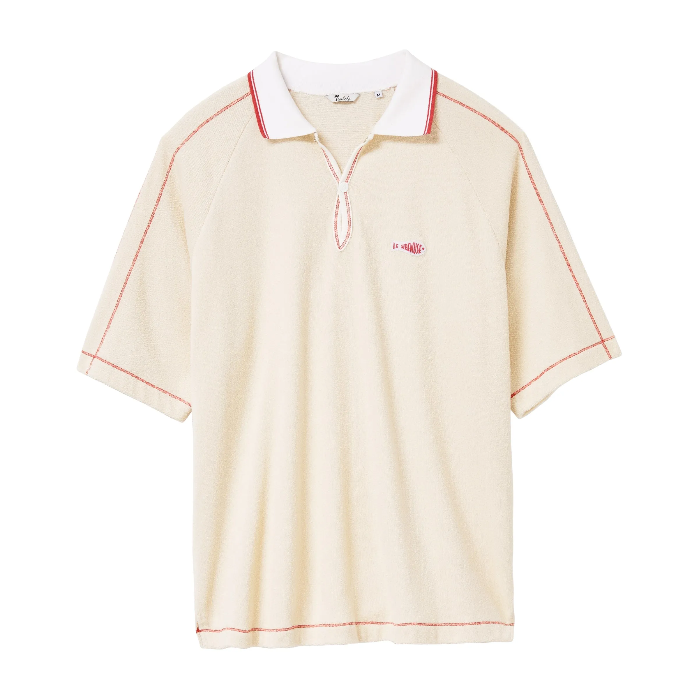 'Le Sirenuse' Guppy Raglan Terry Polo sold by Tombolo