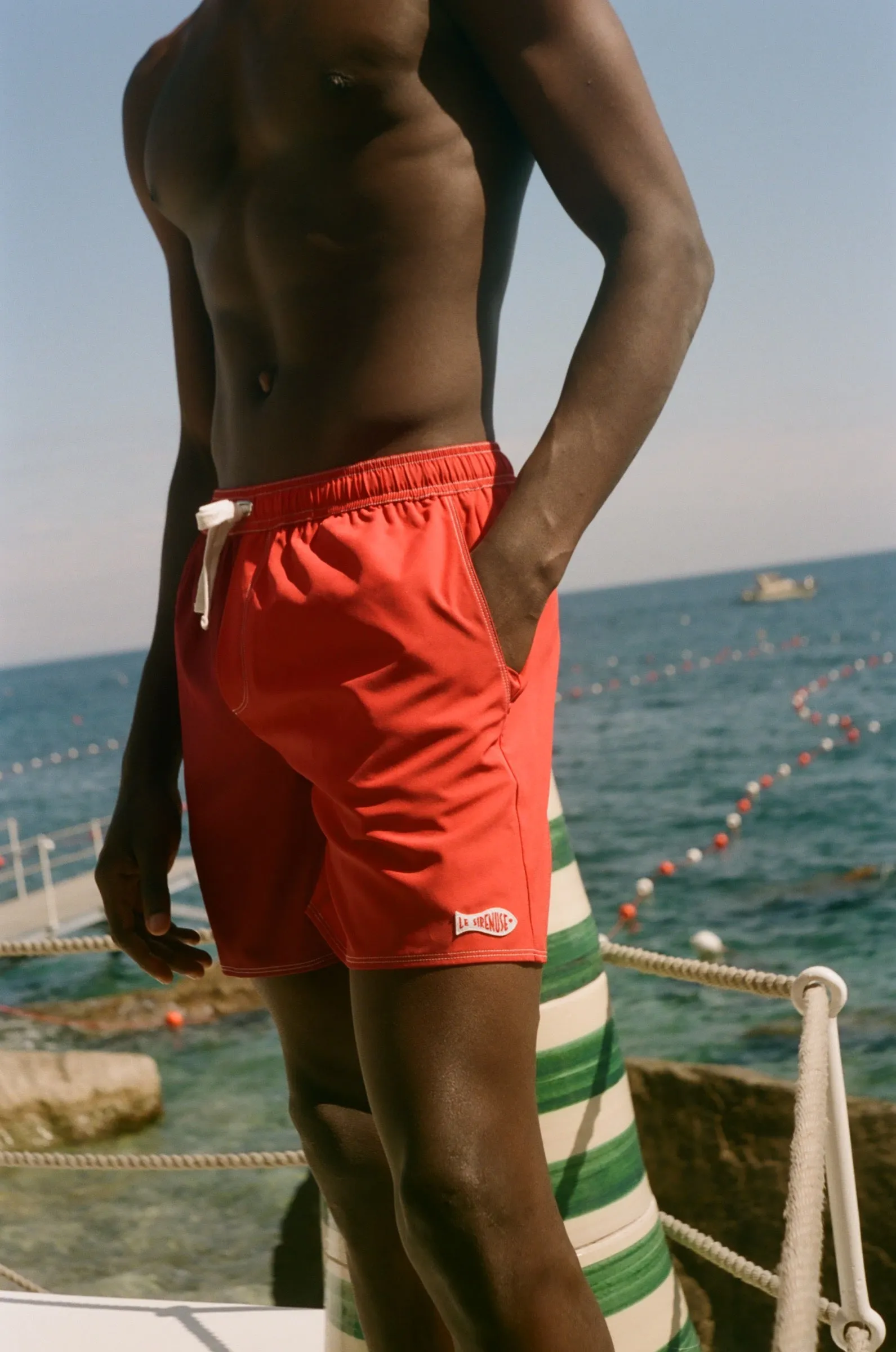 'Le Sirenuse' Guppy Trunks (Red) sold by Tombolo product image thumbnail 2