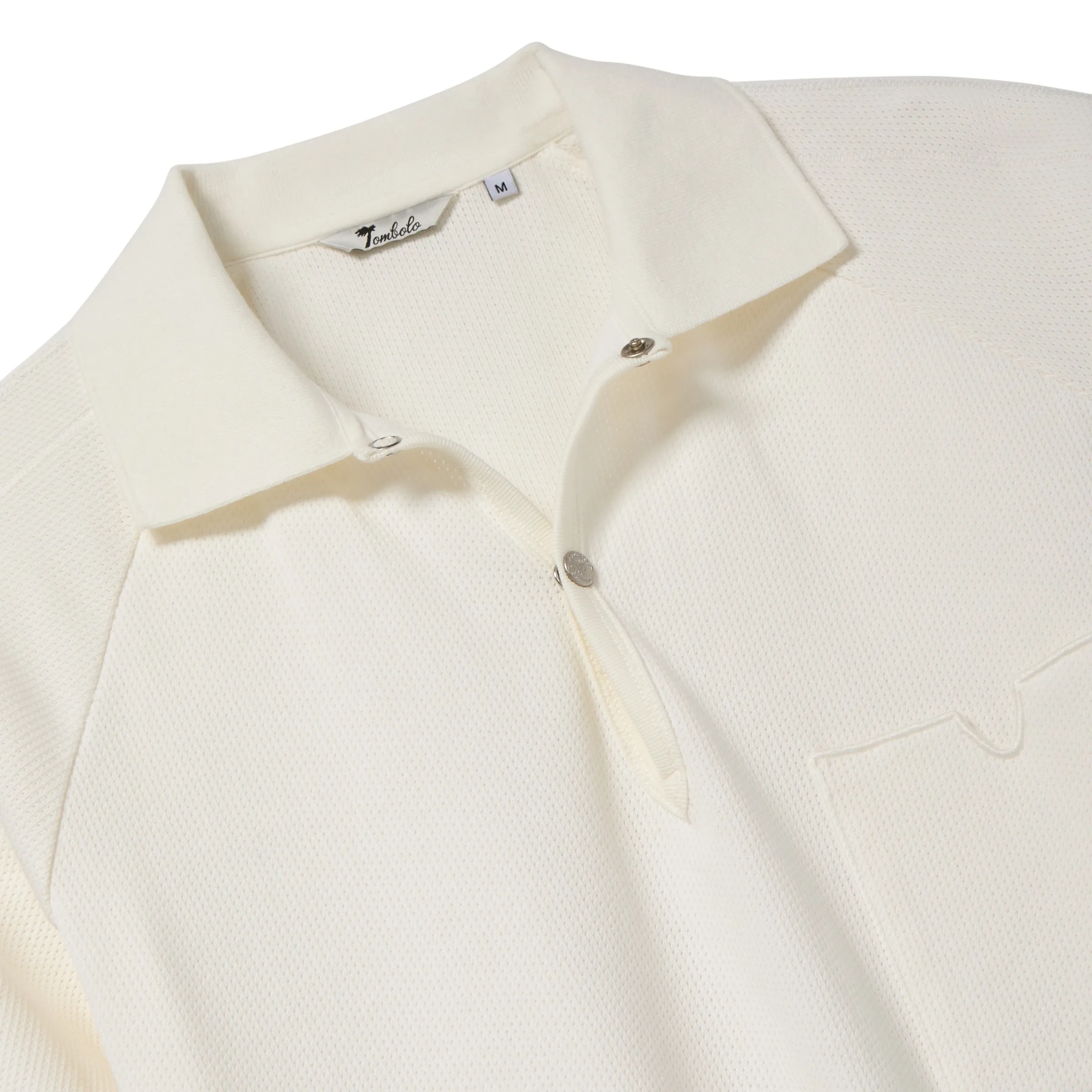 Raglan Mesh Polo (White) sold by Tombolo product image thumbnail 4