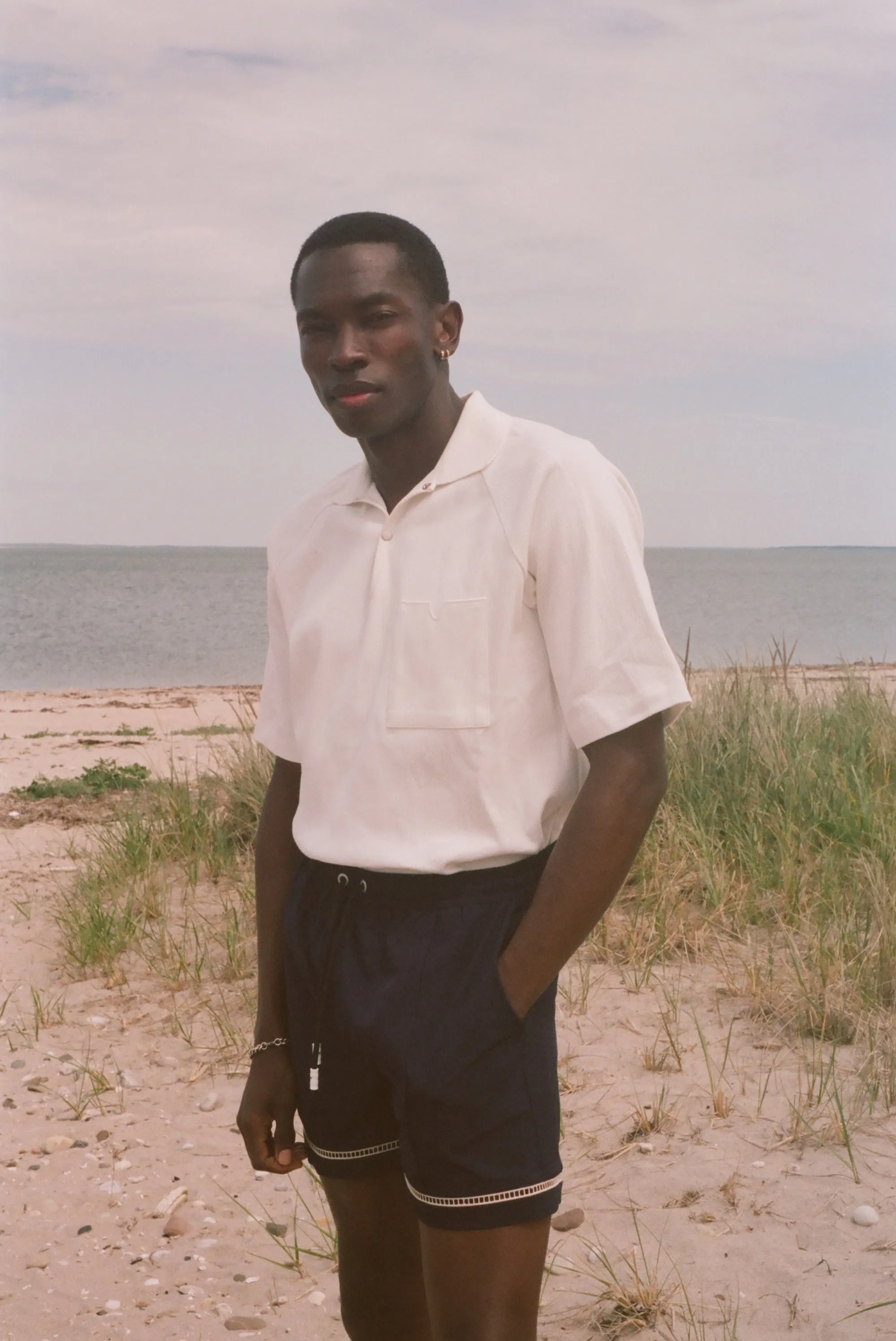 Raglan Mesh Polo (White) sold by Tombolo product image thumbnail 5