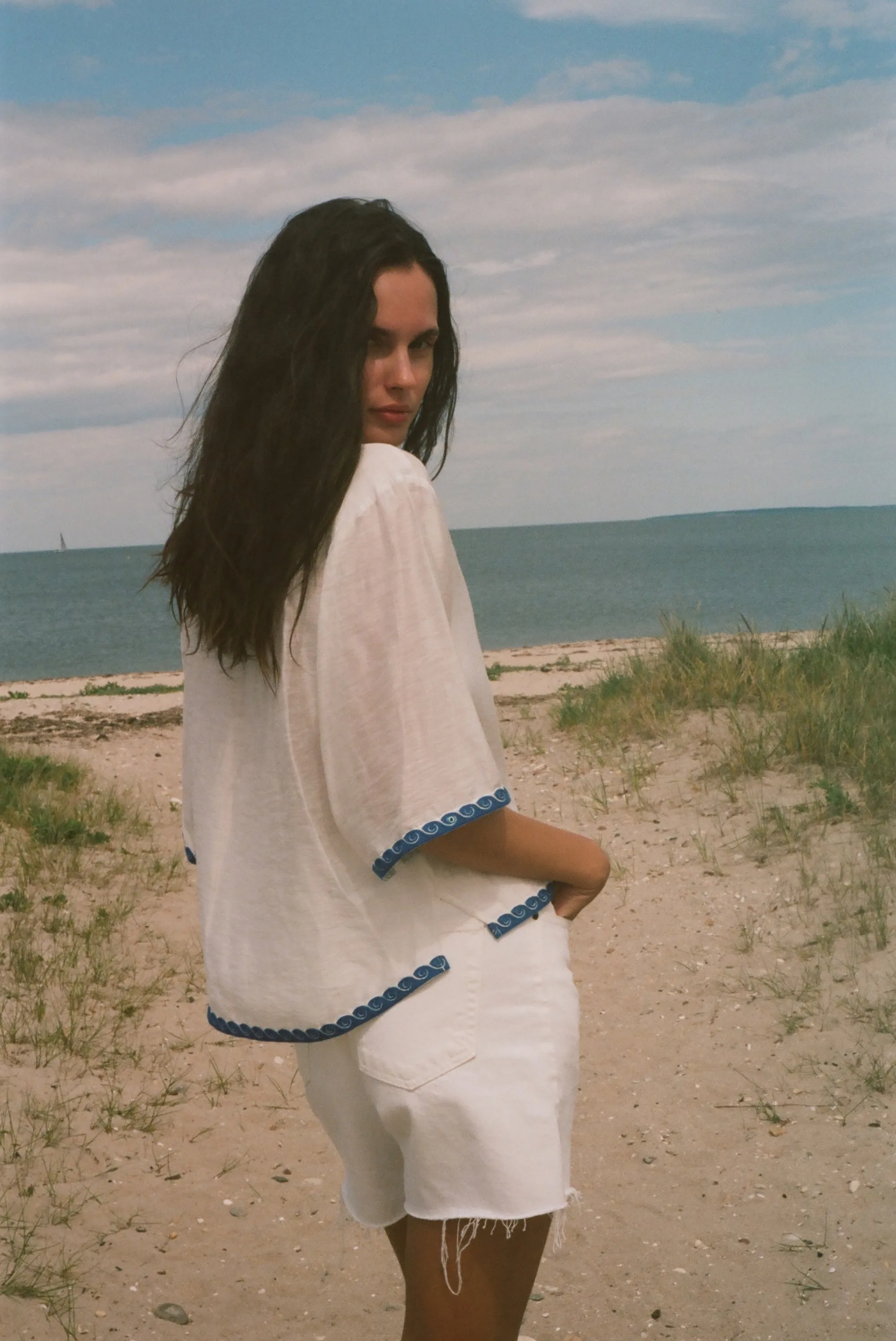 'Evil Eye' ~ Relaxed Crop Cut sold by Tombolo product image thumbnail 5