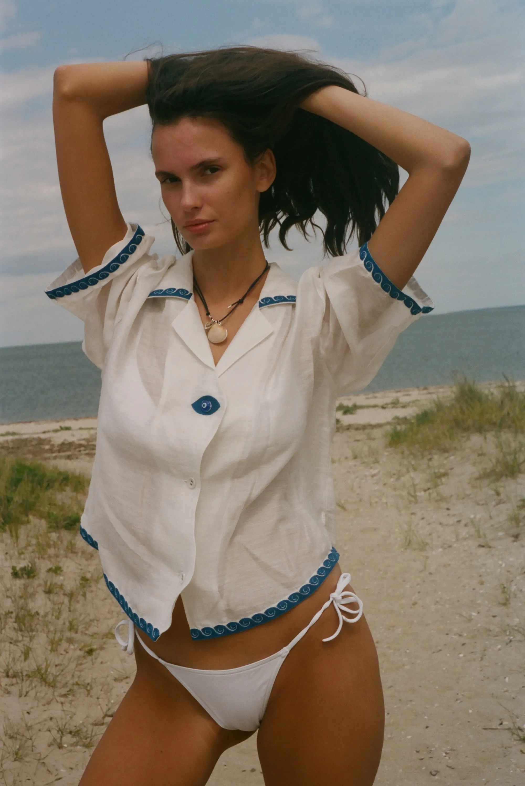 'Evil Eye' ~ Relaxed Crop Cut sold by Tombolo product image thumbnail 3