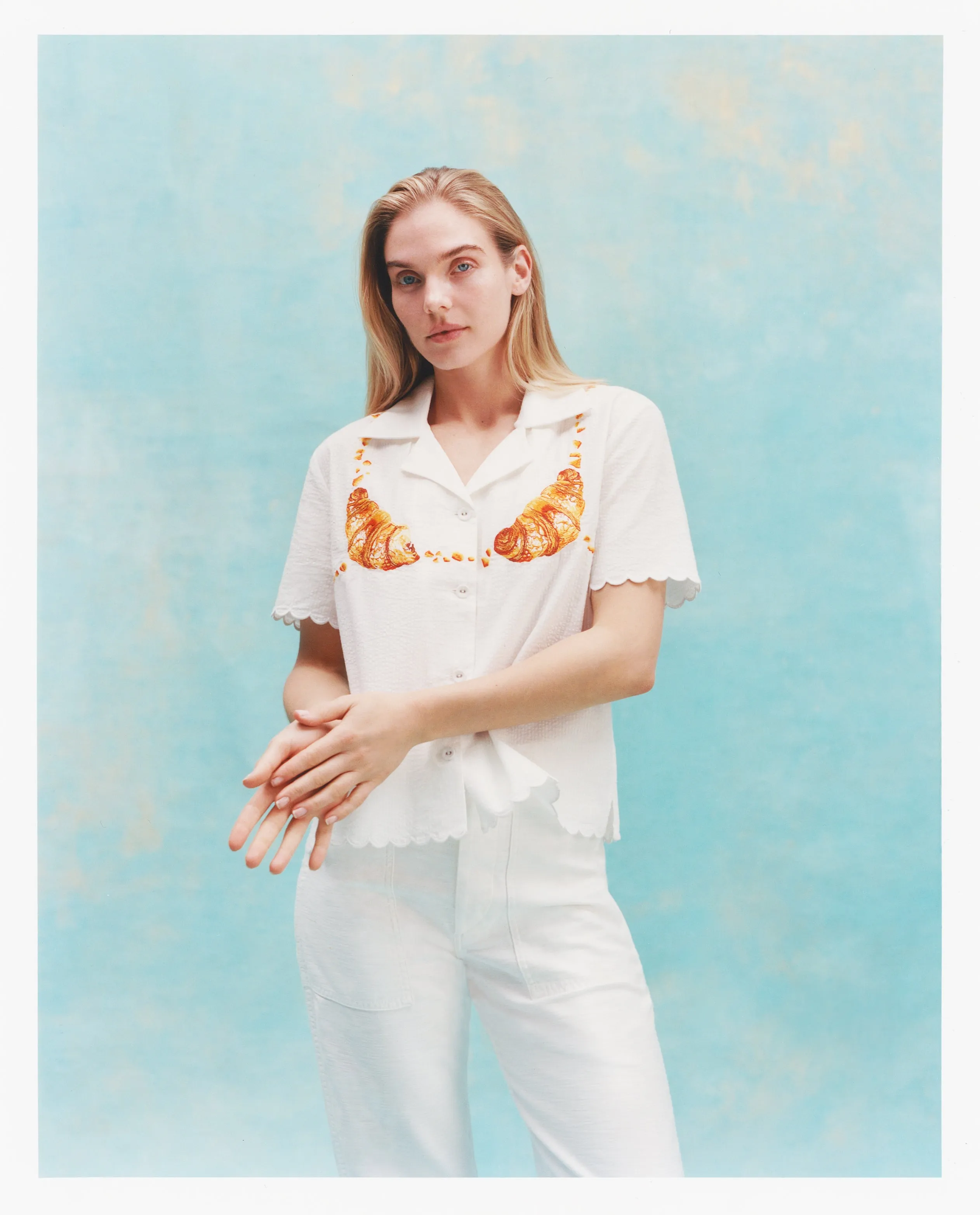 'Teeny-Weeny-Croissantkini' ~ Crop Cut (Seersucker) sold by Tombolo product image thumbnail 2