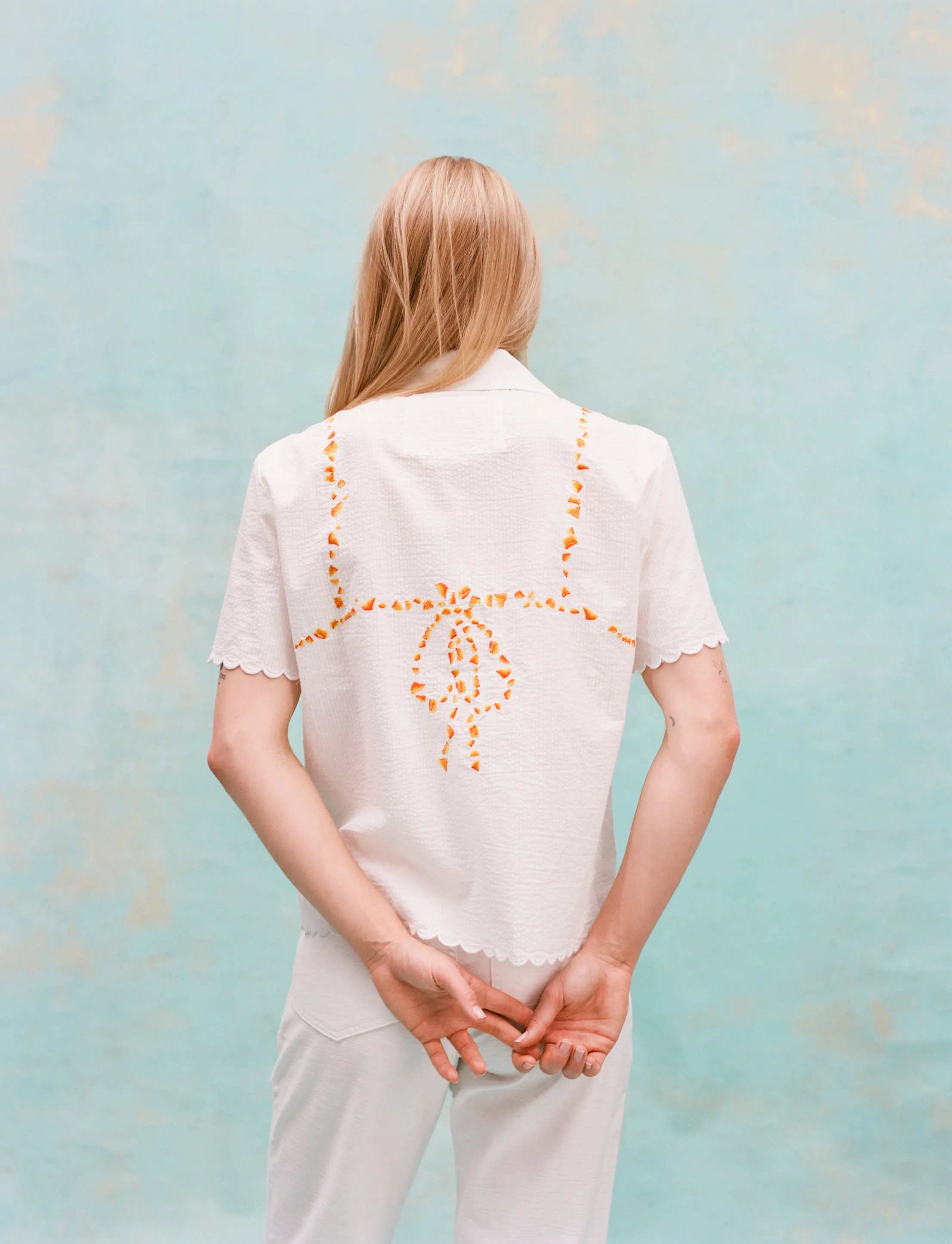 'Teeny-Weeny-Croissantkini' ~ Crop Cut (Seersucker) sold by Tombolo product image thumbnail 4