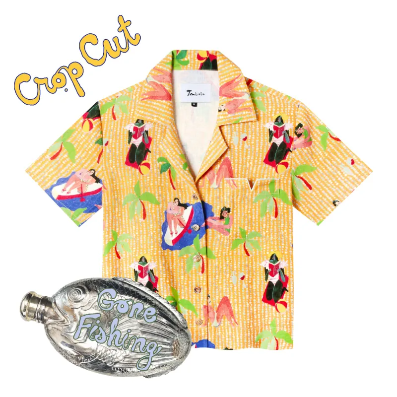 Ana Leovy x Tombolo ~ Crop Cut (Yellow) sold by Tombolo