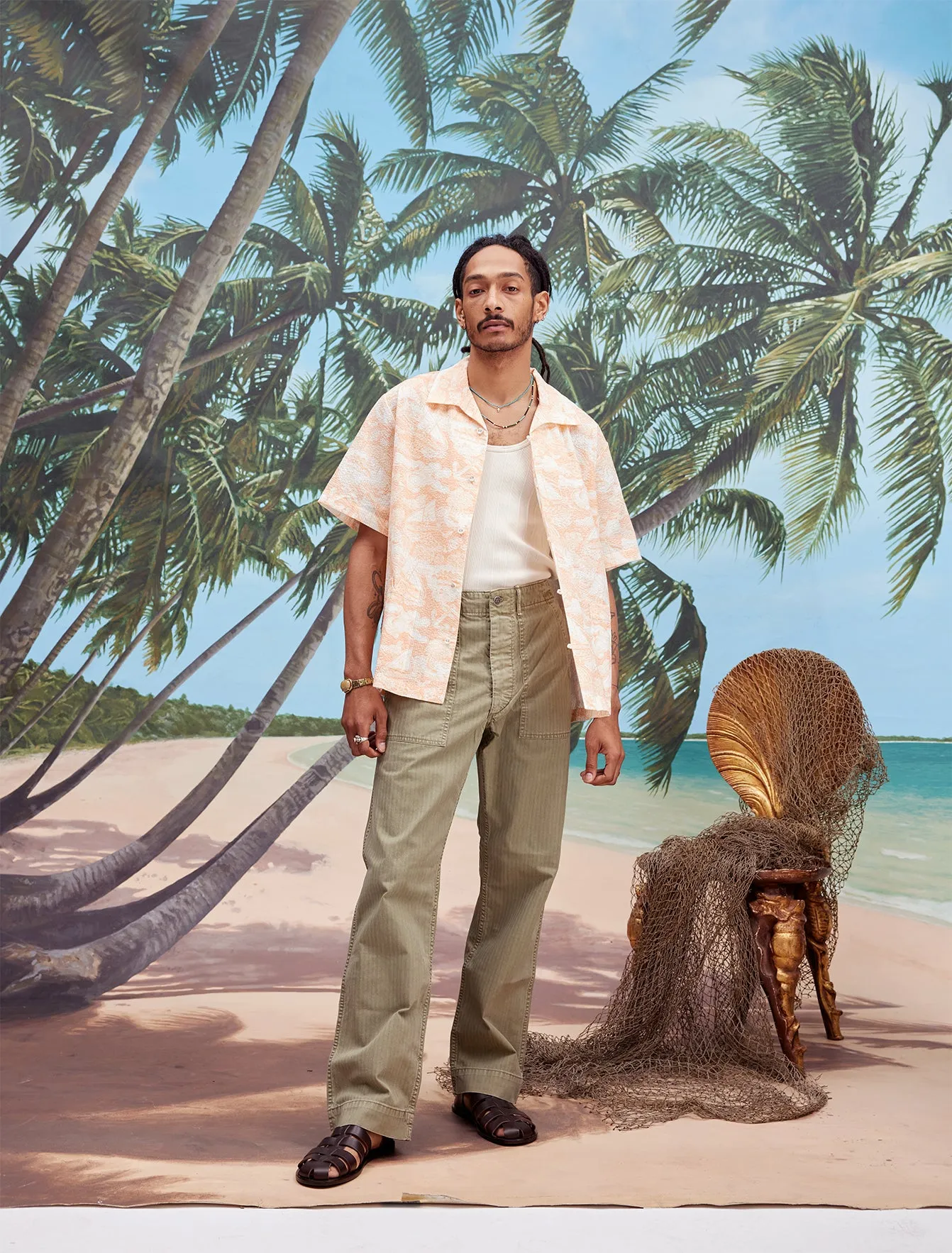 Voyager Shirt (Coral Seersucker) sold by Tombolo product image thumbnail 5