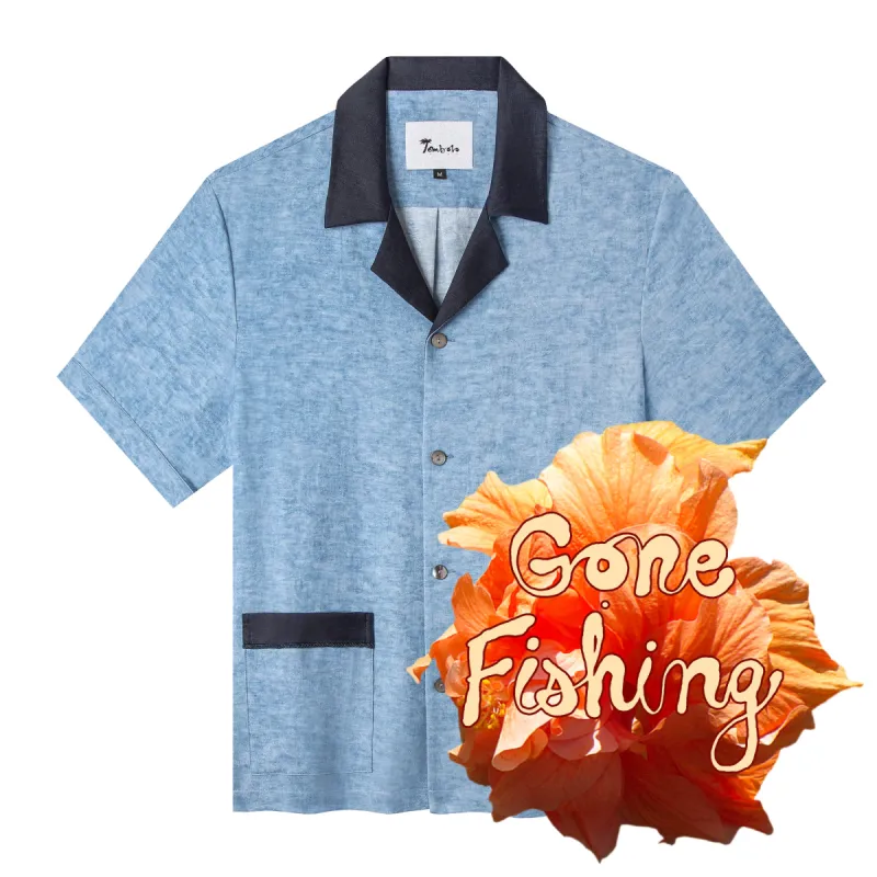 'Black Tie Optional' Cabana (Blue) sold by Tombolo