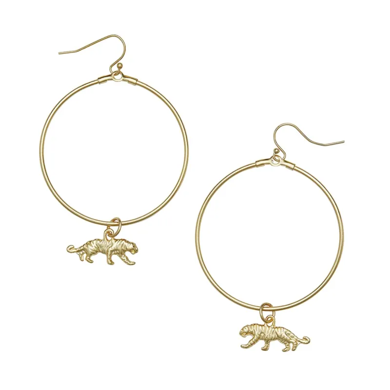 Tiger Loop Earrings sold by Susan Shaw