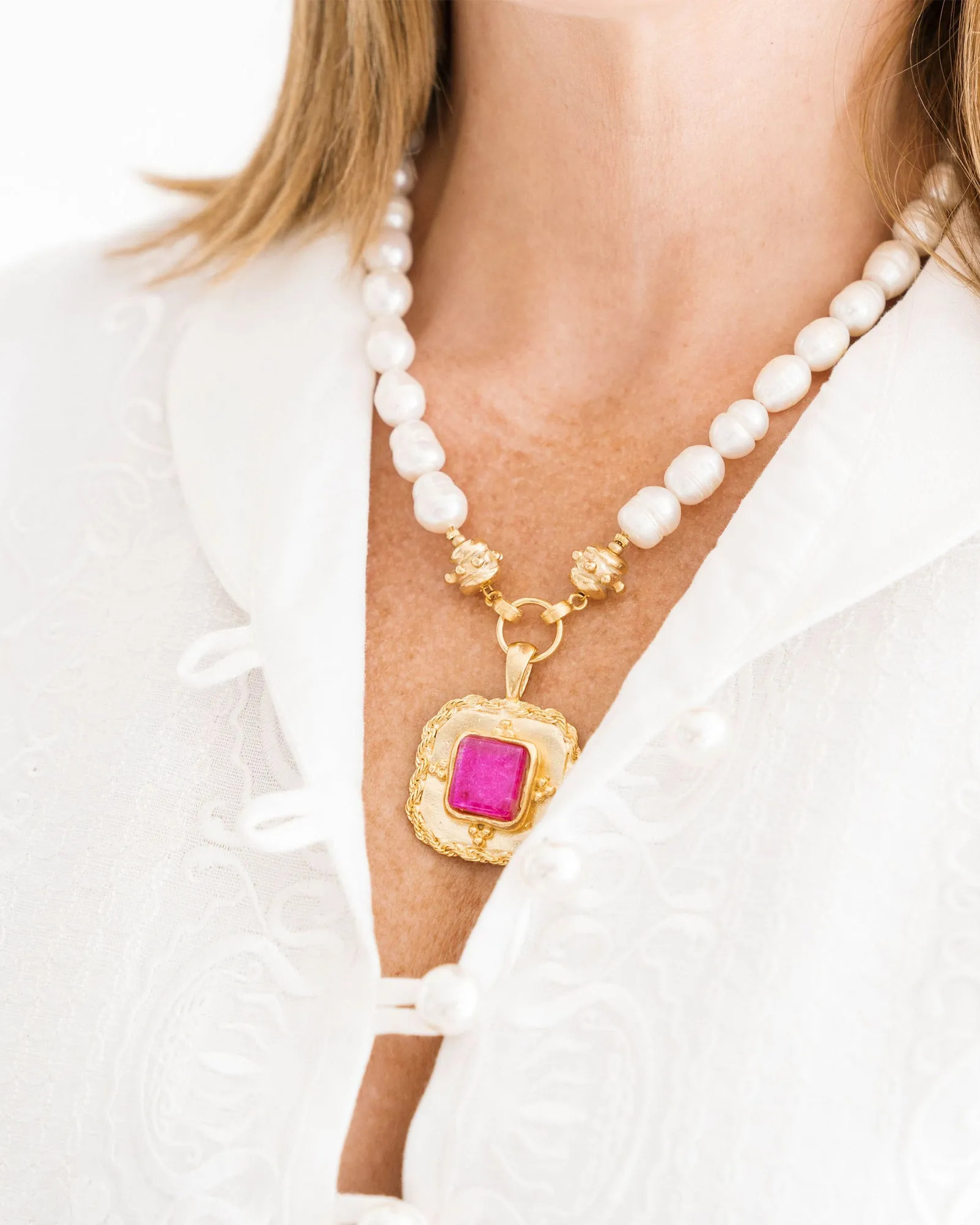 Madeline Pearl Necklace sold by Susan Shaw product image thumbnail 3