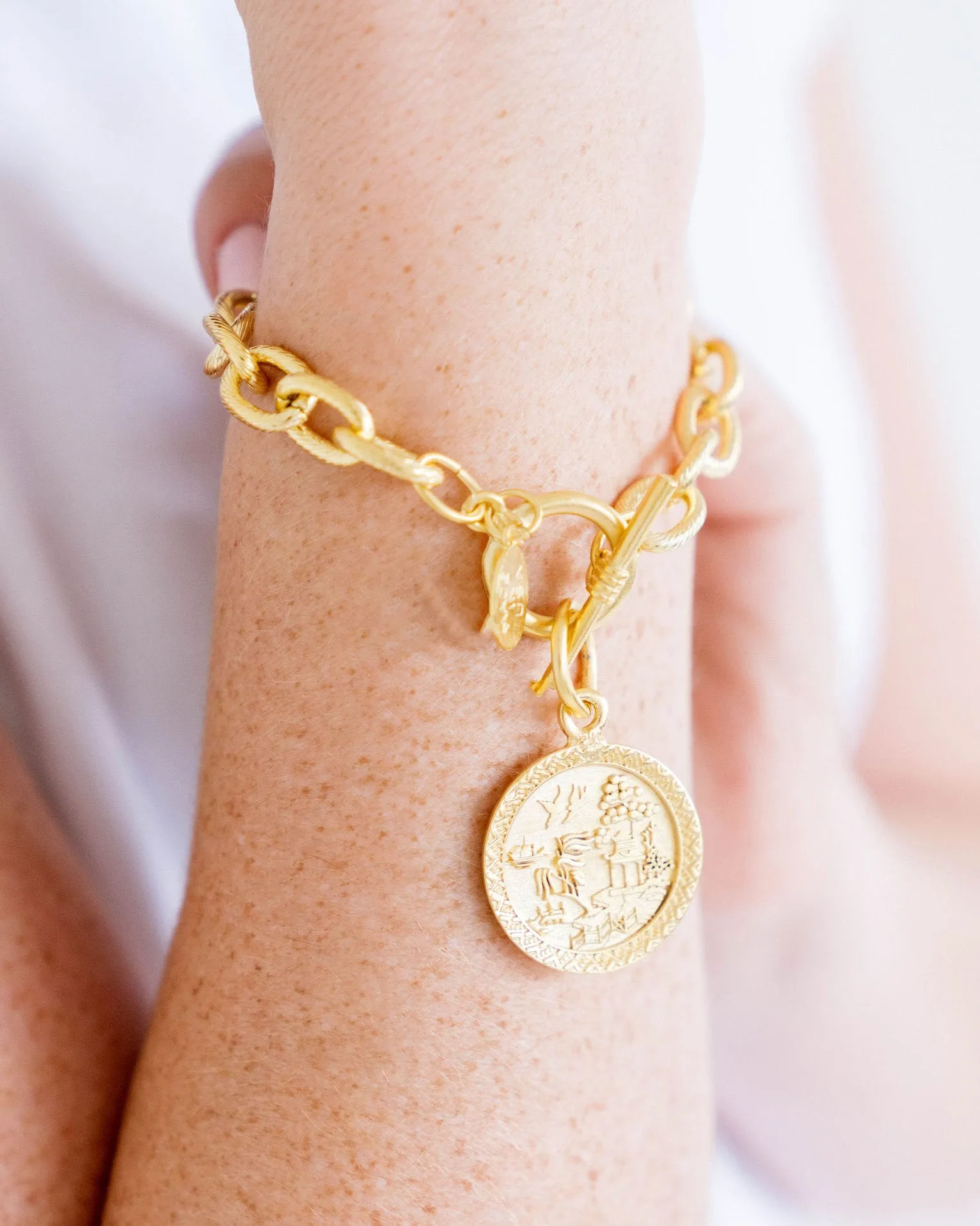 Blue Willow Toggle Bracelet sold by Susan Shaw product image thumbnail 2