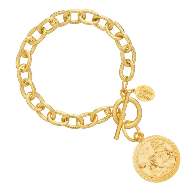 Blue Willow Toggle Bracelet sold by Susan Shaw