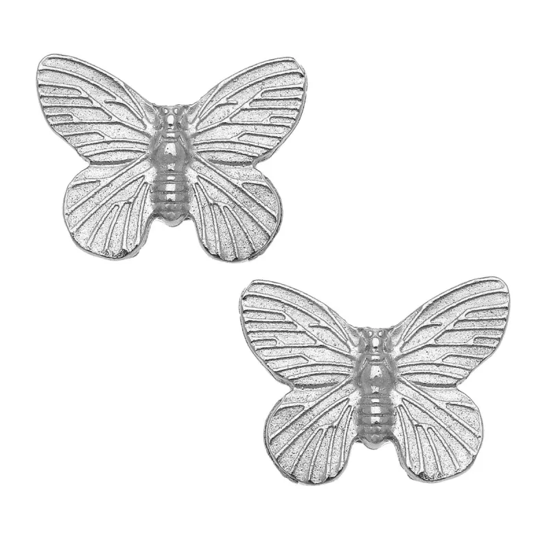 Silver Butterfly Studs sold by Susan Shaw