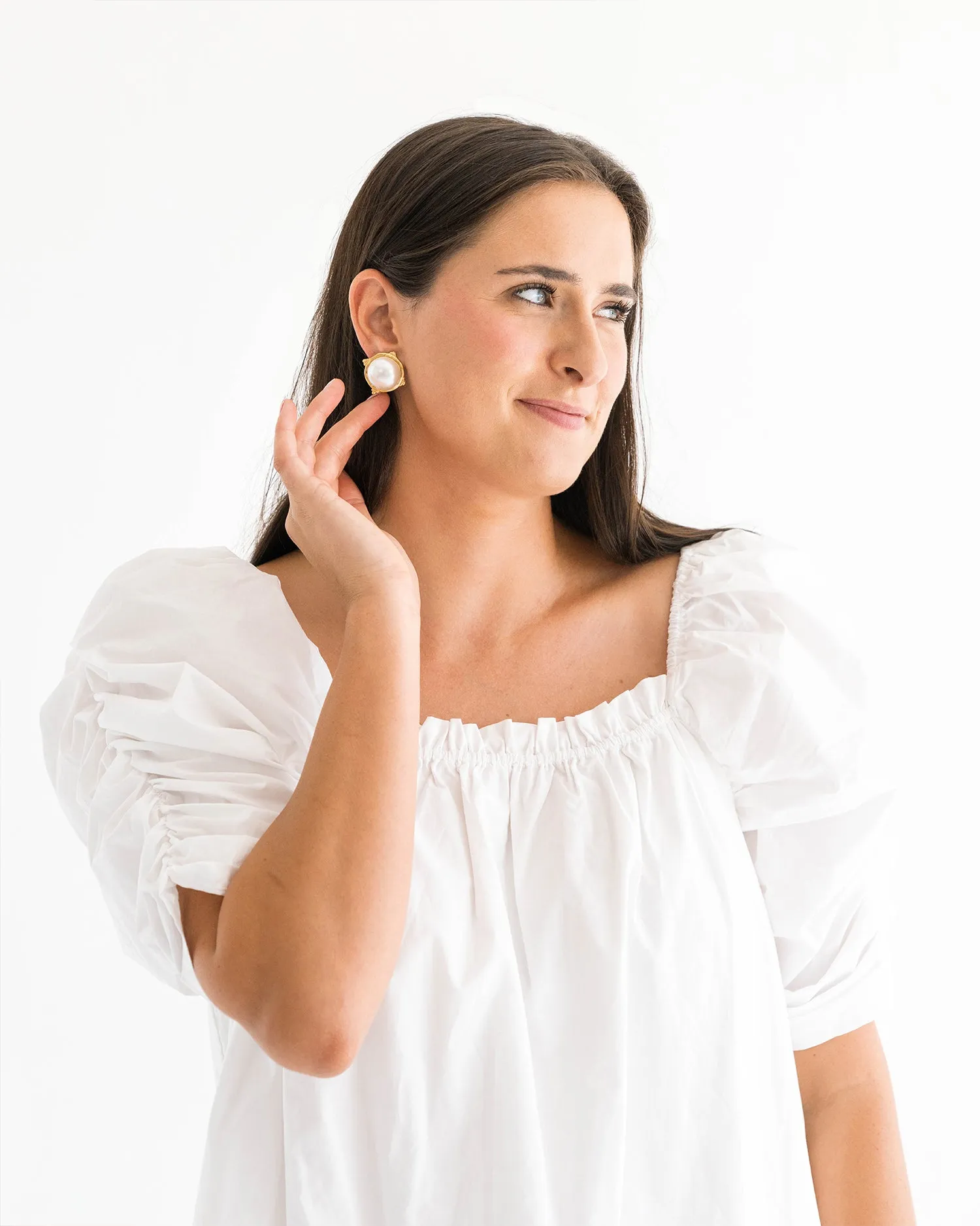 Pearl Cab Studs sold by Susan Shaw product image thumbnail 2