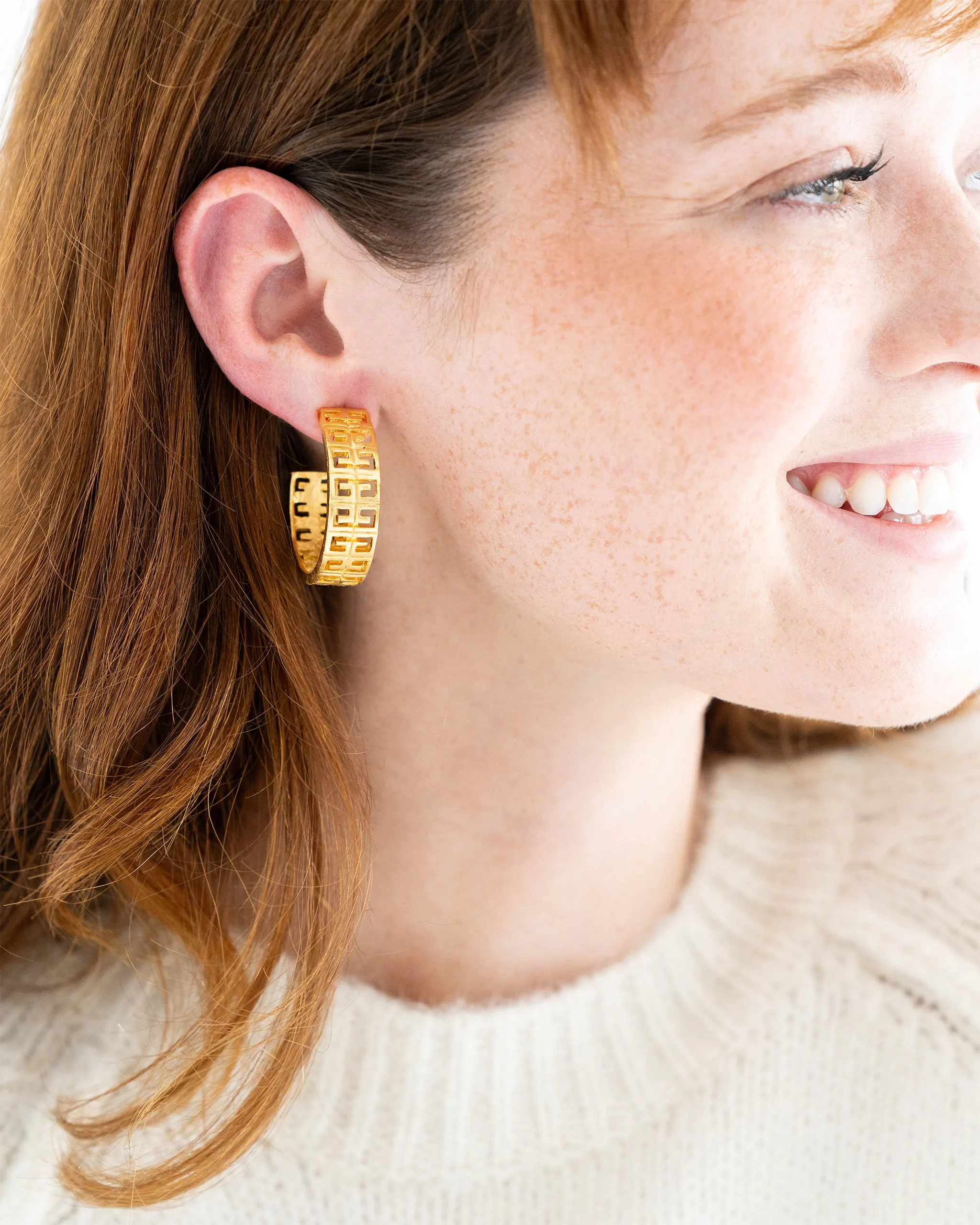 Greek Key Hoops sold by Susan Shaw product image thumbnail 3