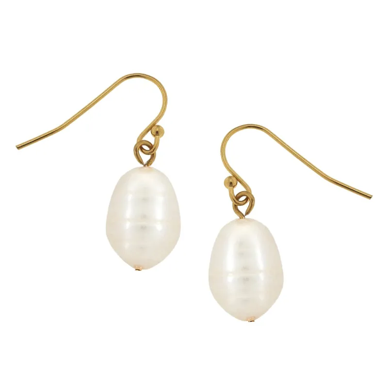 Small Freshwater Pearl Drop Earrings sold by Susan Shaw