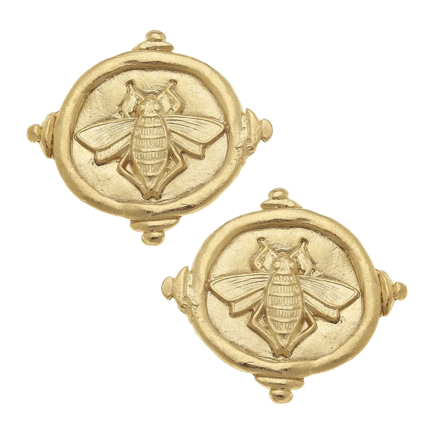 Queen Bee Intaglio Studs sold by Susan Shaw