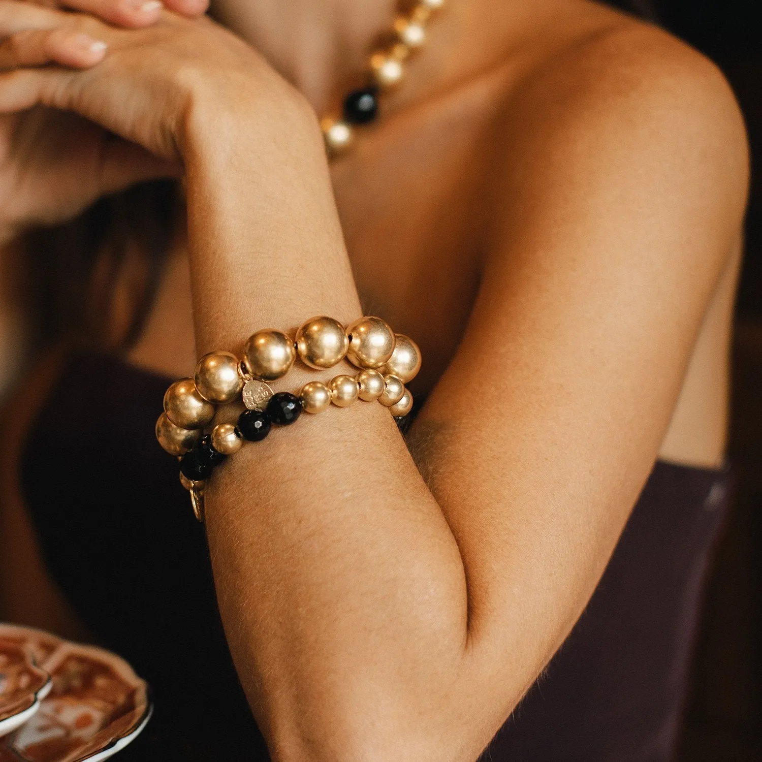 Mini Margaret Onyx Bracelet sold by Susan Shaw product image thumbnail 2