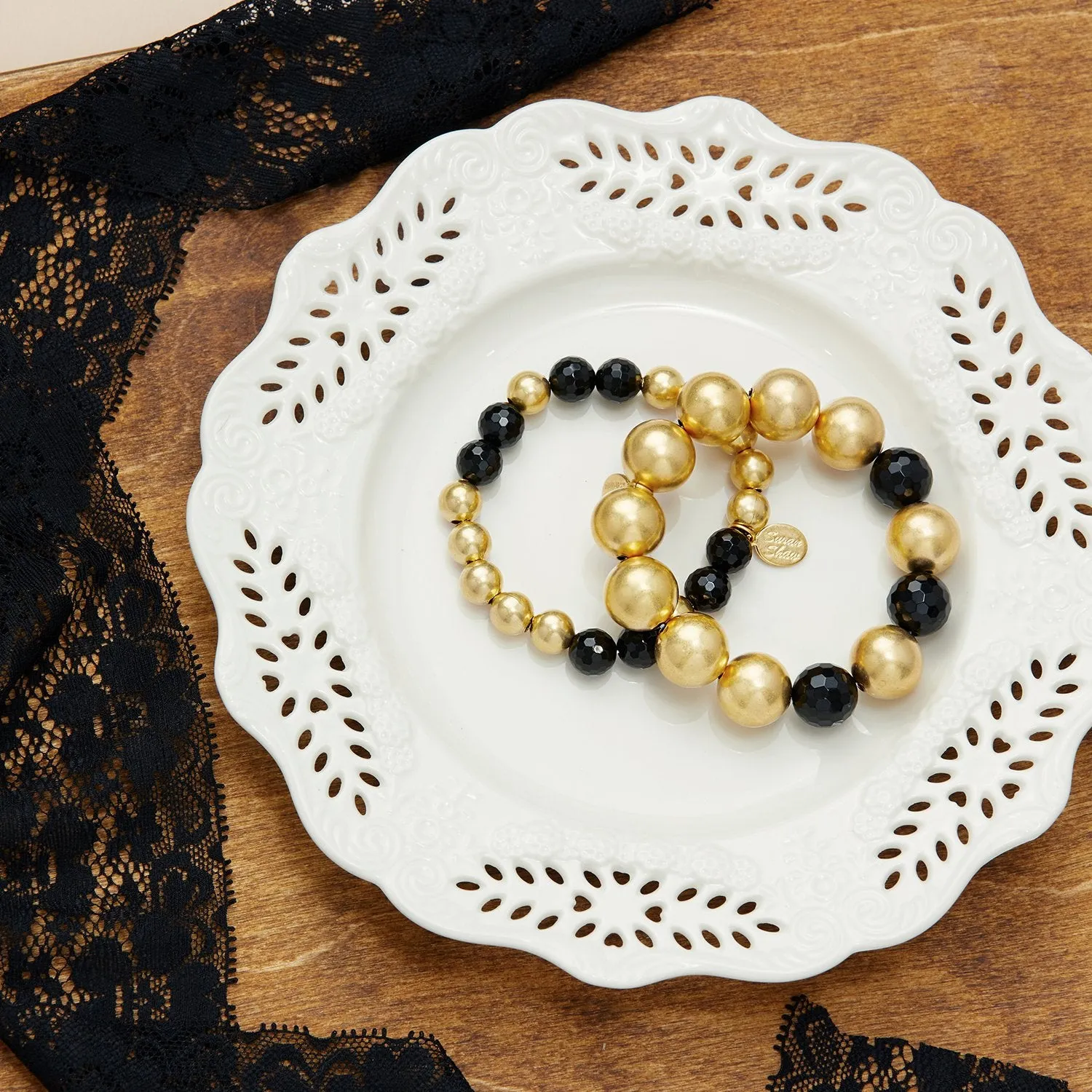 Mini Margaret Onyx Bracelet sold by Susan Shaw product image thumbnail 3