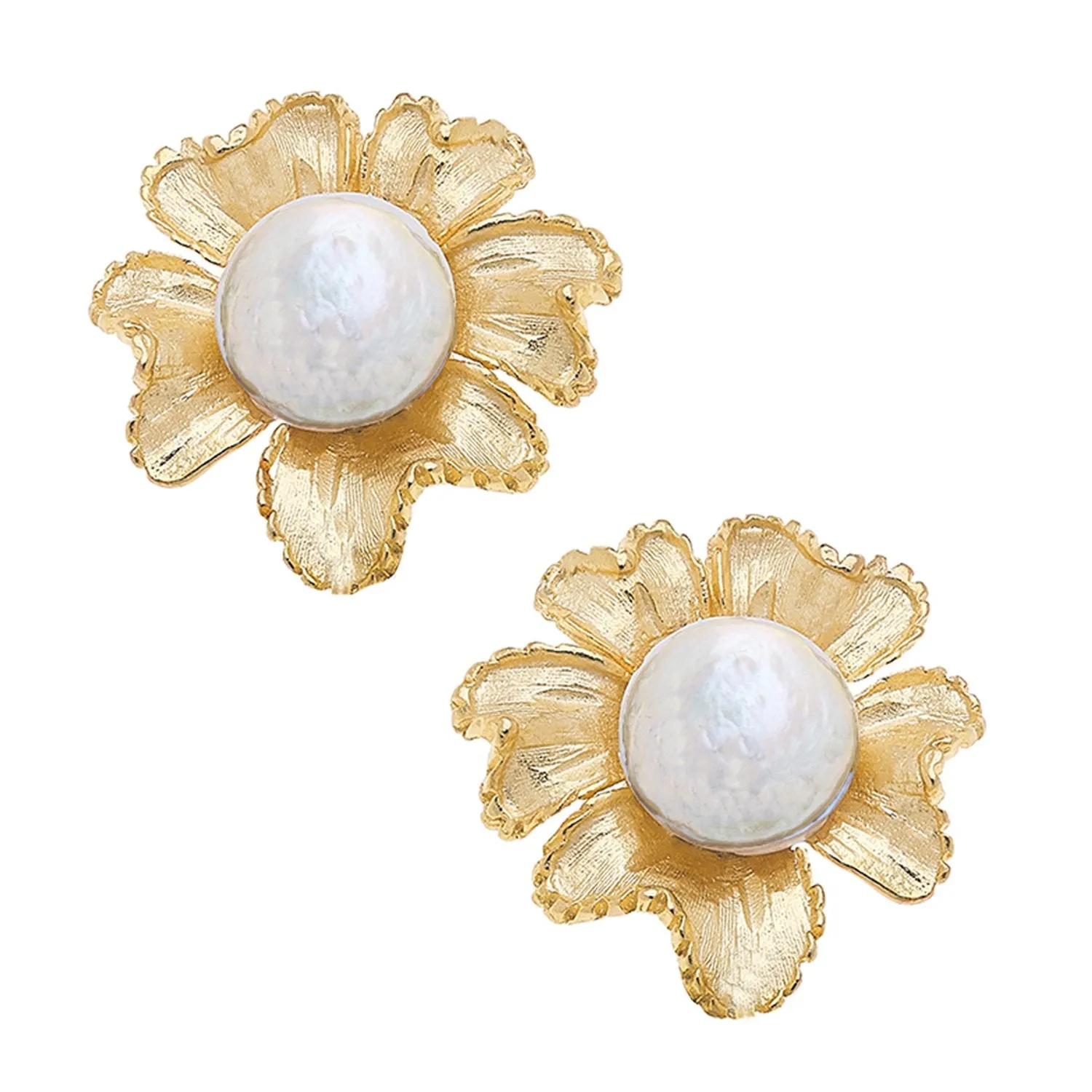 Marigold Pearl Studs sold by Susan Shaw