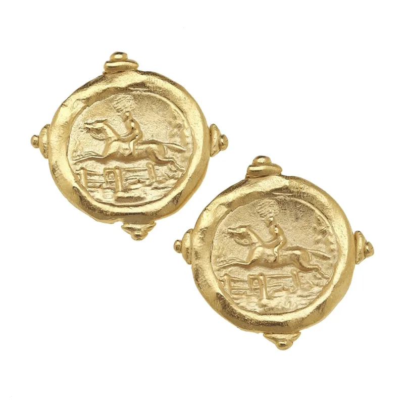 Equestrian Intaglio Studs sold by Susan Shaw