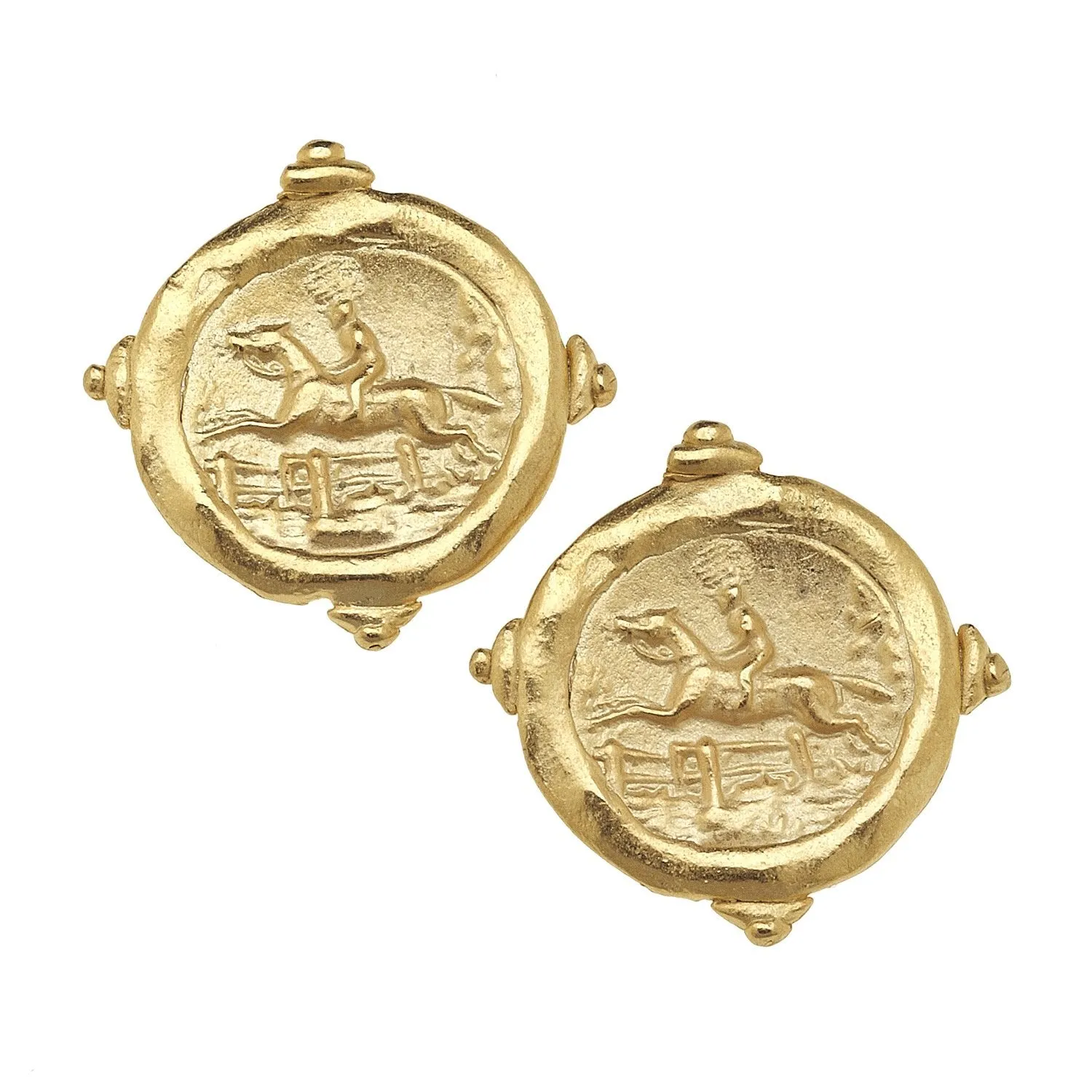 Equestrian Intaglio Studs sold by Susan Shaw