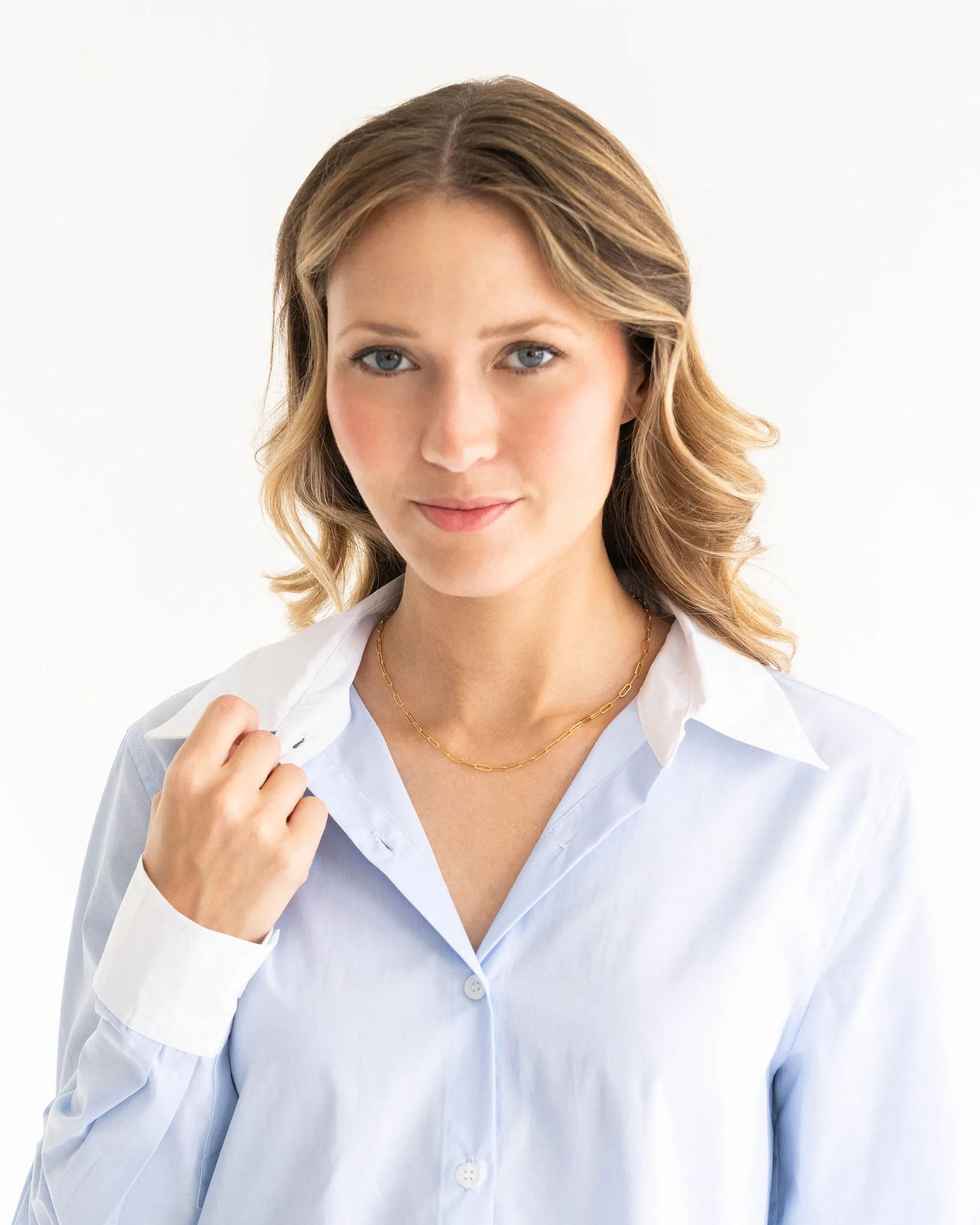 Small Paperclip Necklace sold by Susan Shaw product image thumbnail 4