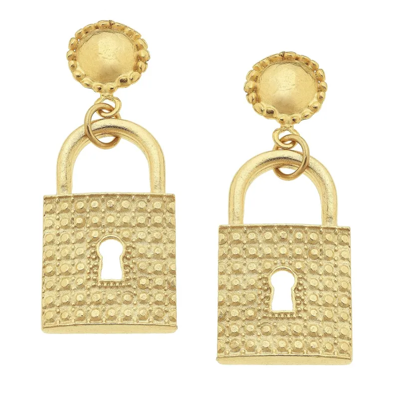 Lock Earrings sold by Susan Shaw