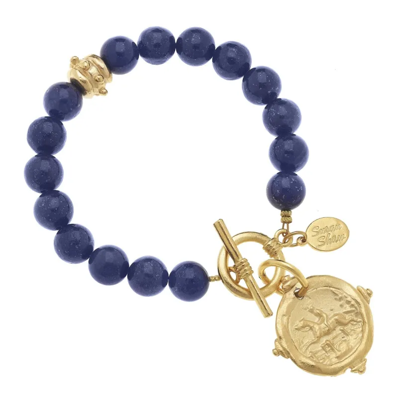 Equestrian Stone Toggle Bracelet sold by Susan Shaw