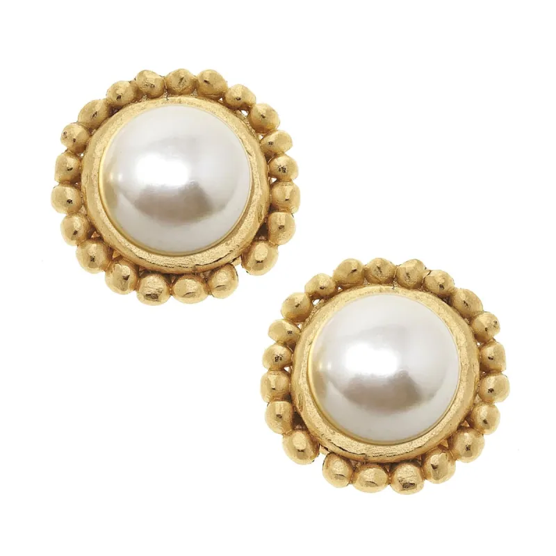 Dotted Pearl Studs sold by Susan Shaw