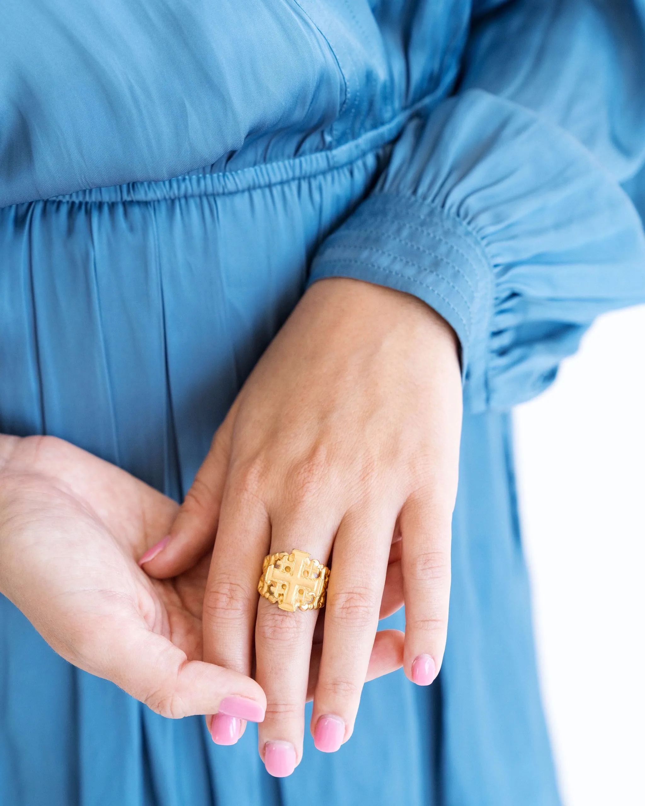 Jerusalem Cross Ring sold by Susan Shaw product image thumbnail 3