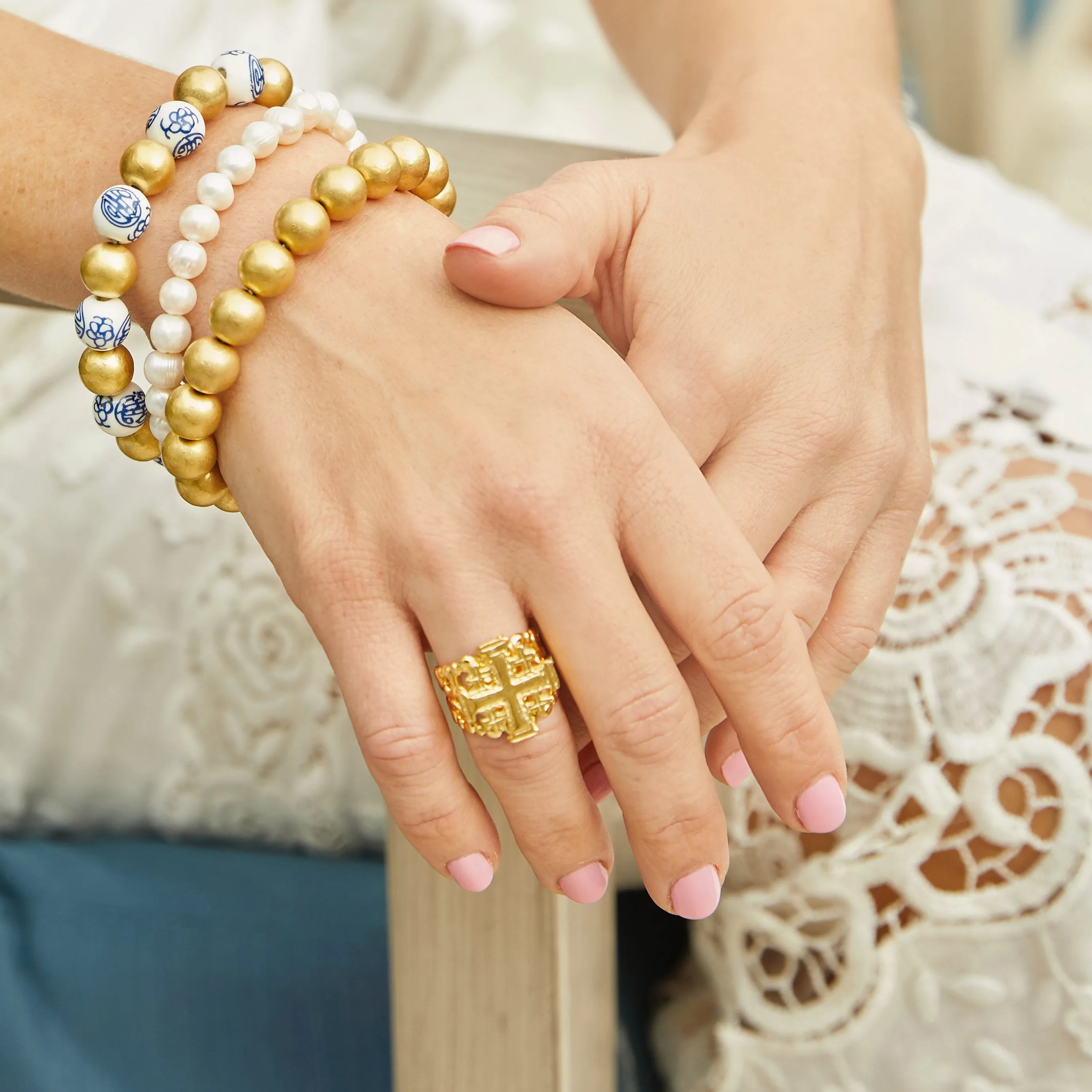 Jerusalem Cross Ring sold by Susan Shaw product image thumbnail 5