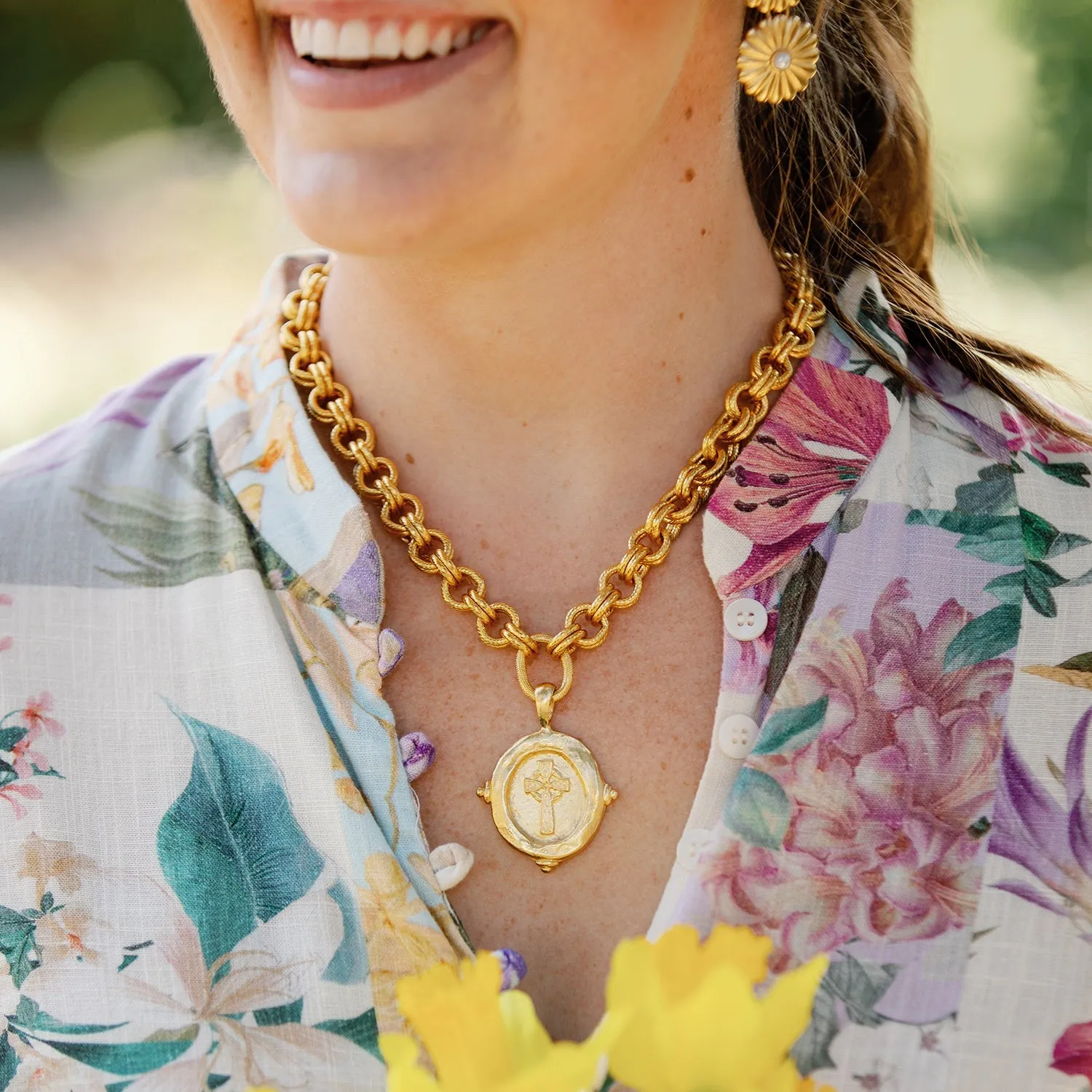 Cross Intaglio Necklace sold by Susan Shaw product image thumbnail 2