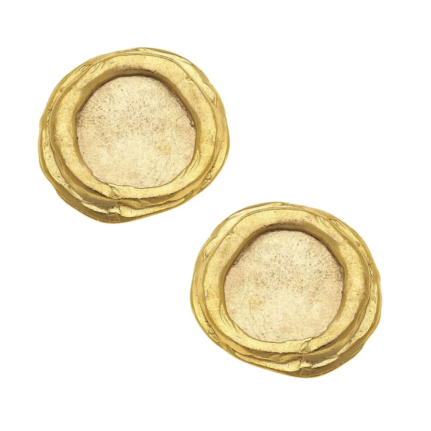 Gold Round Studs sold by Susan Shaw