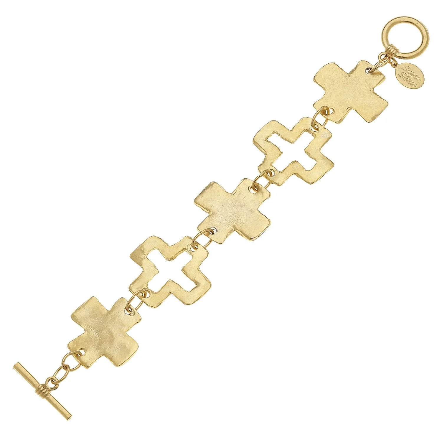 Linked Cross Toggle Bracelet sold by Susan Shaw