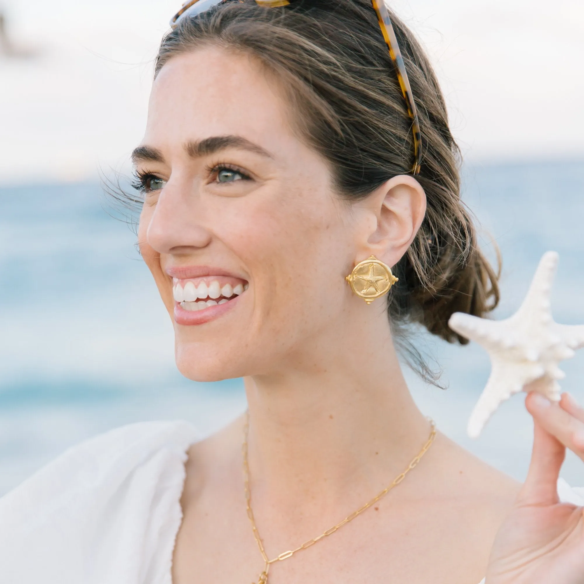 Starfish Intaglio Studs sold by Susan Shaw product image thumbnail 4