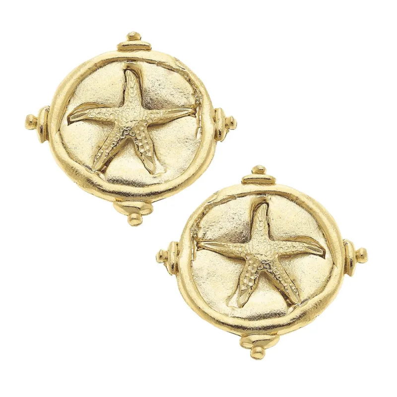 Starfish Intaglio Studs sold by Susan Shaw