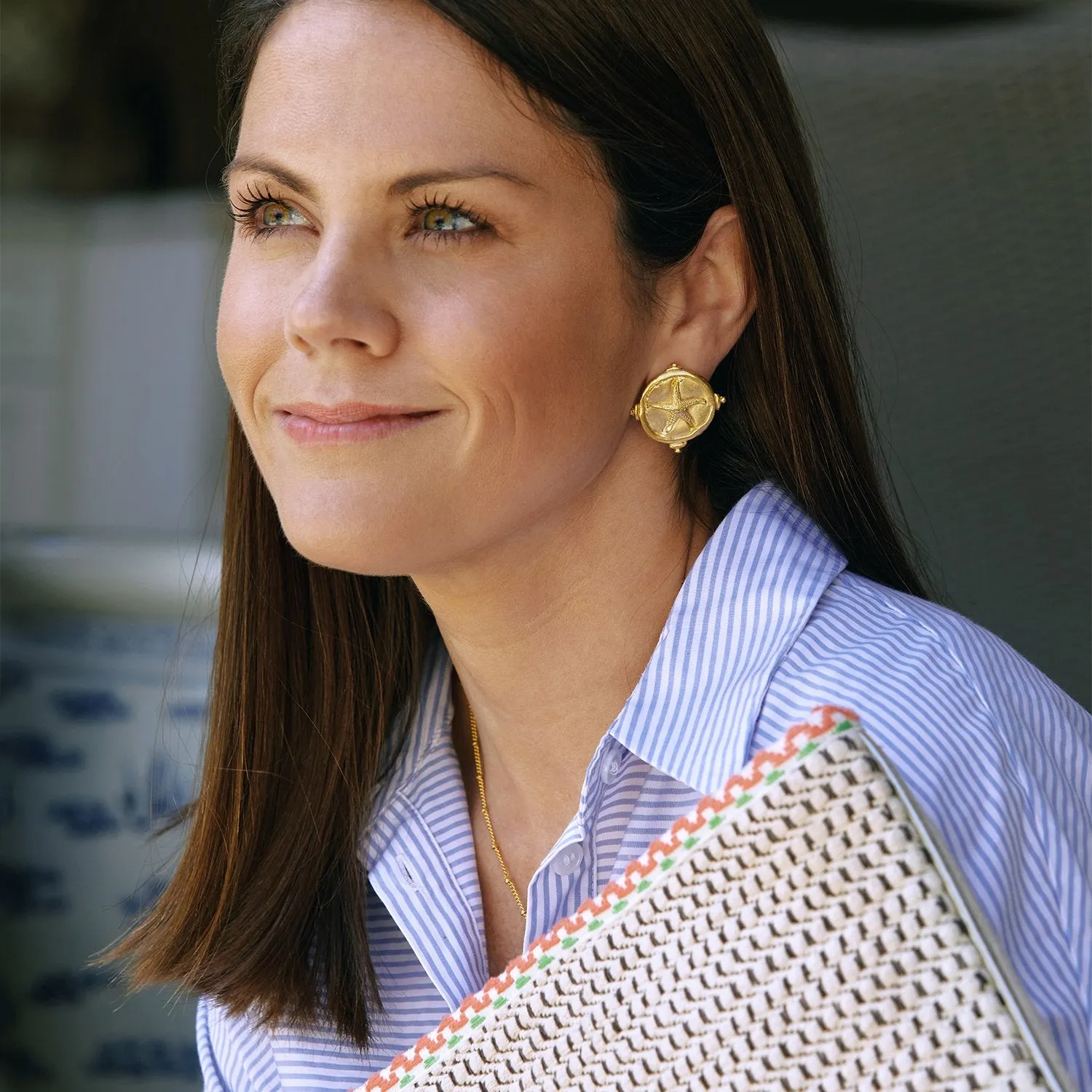 Starfish Intaglio Studs sold by Susan Shaw product image thumbnail 5