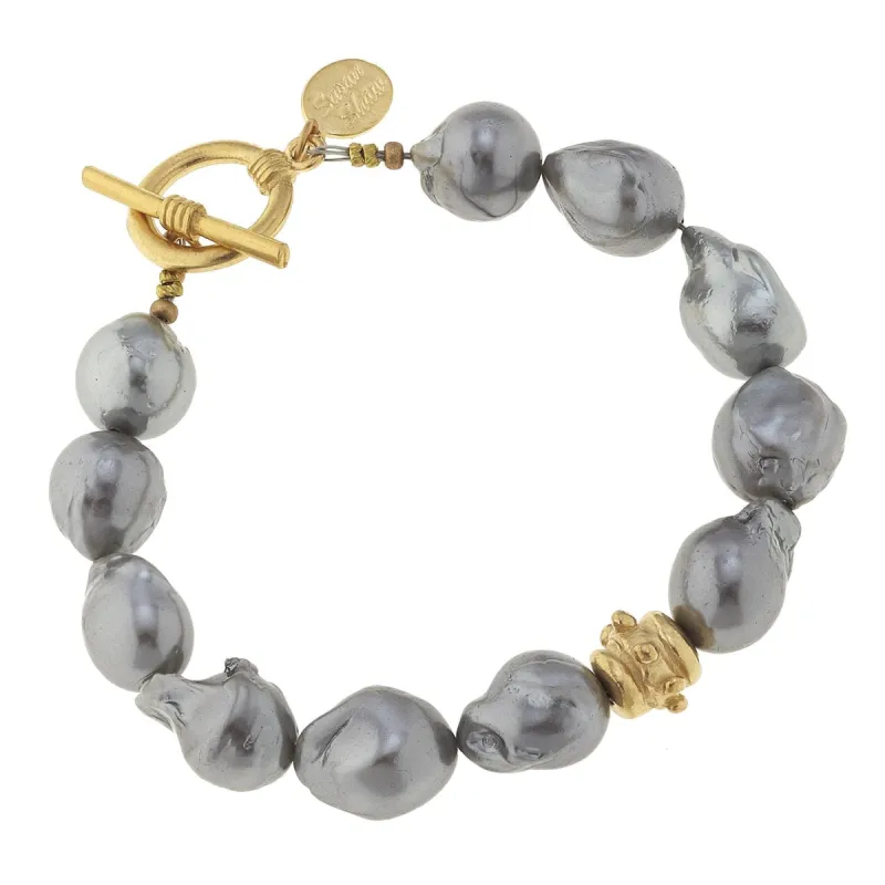 Grey Baroque Pearl Bracelet sold by Susan Shaw