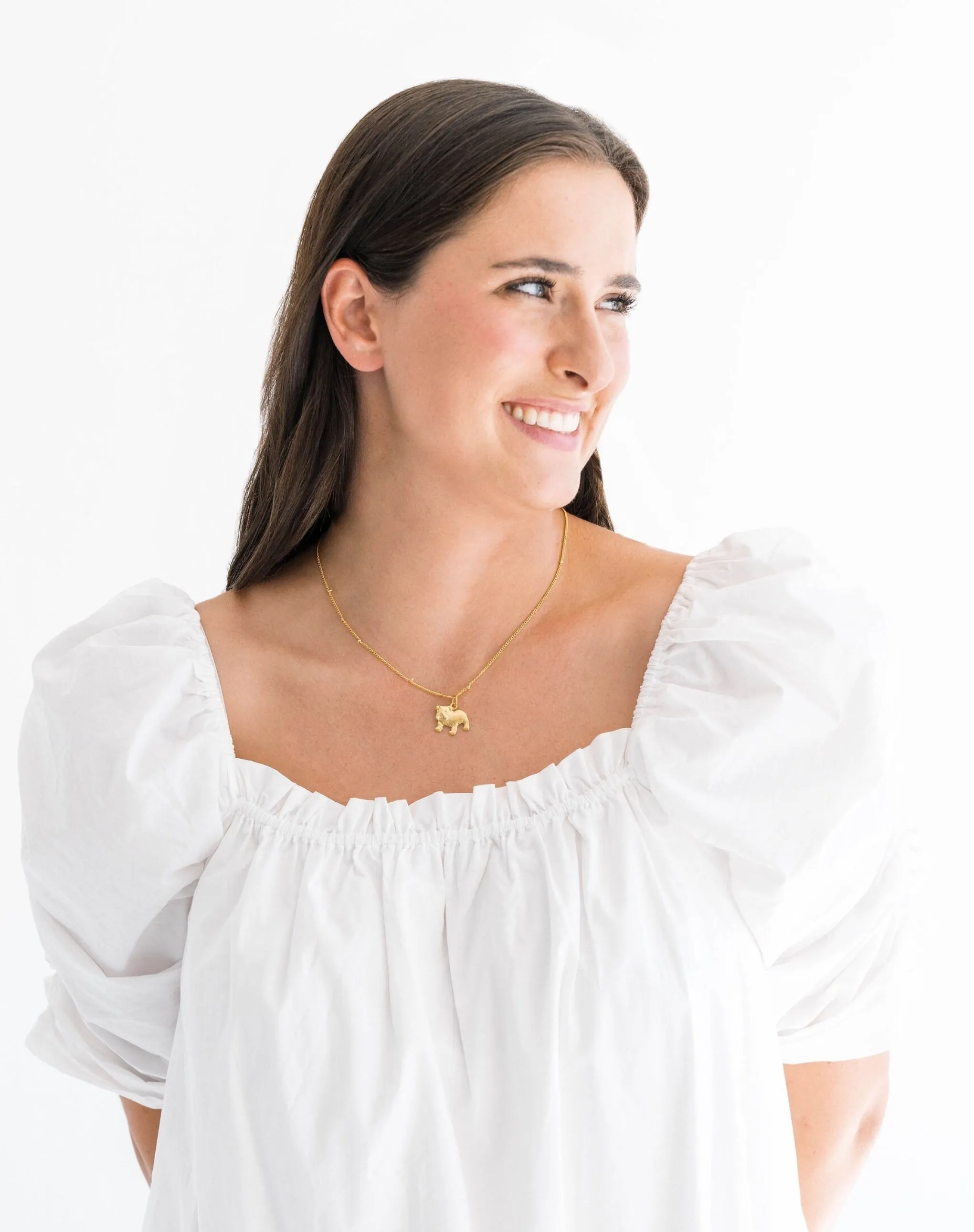 Dainty Bulldog Necklace sold by Susan Shaw product image thumbnail 2