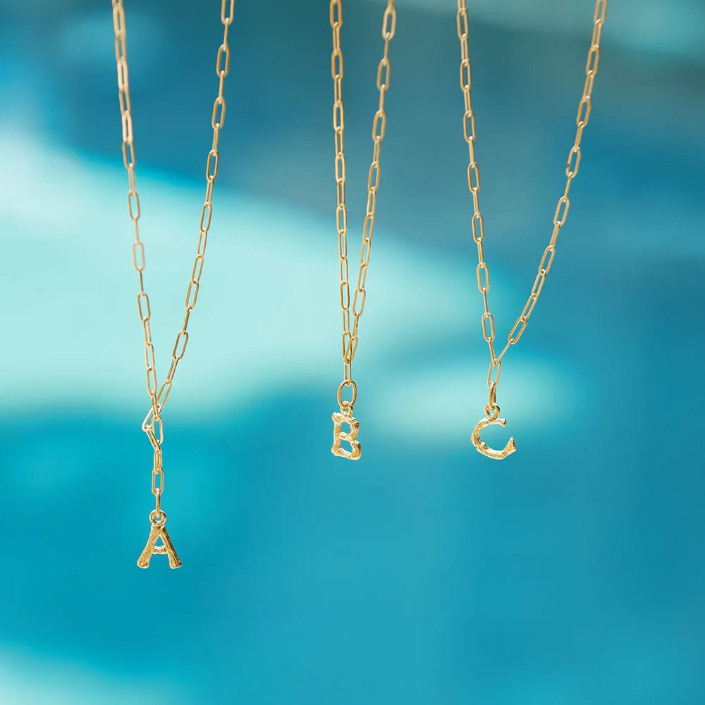 Bamboo Initial Necklace sold by Susan Shaw product image thumbnail 5