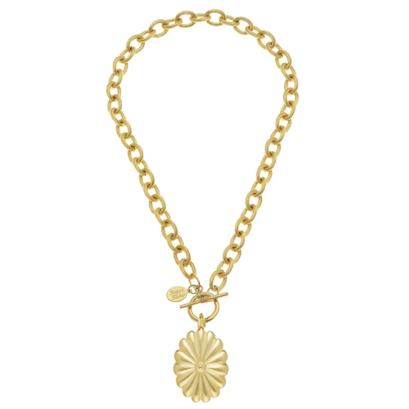 Connie Oval Toggle Necklace sold by Susan Shaw